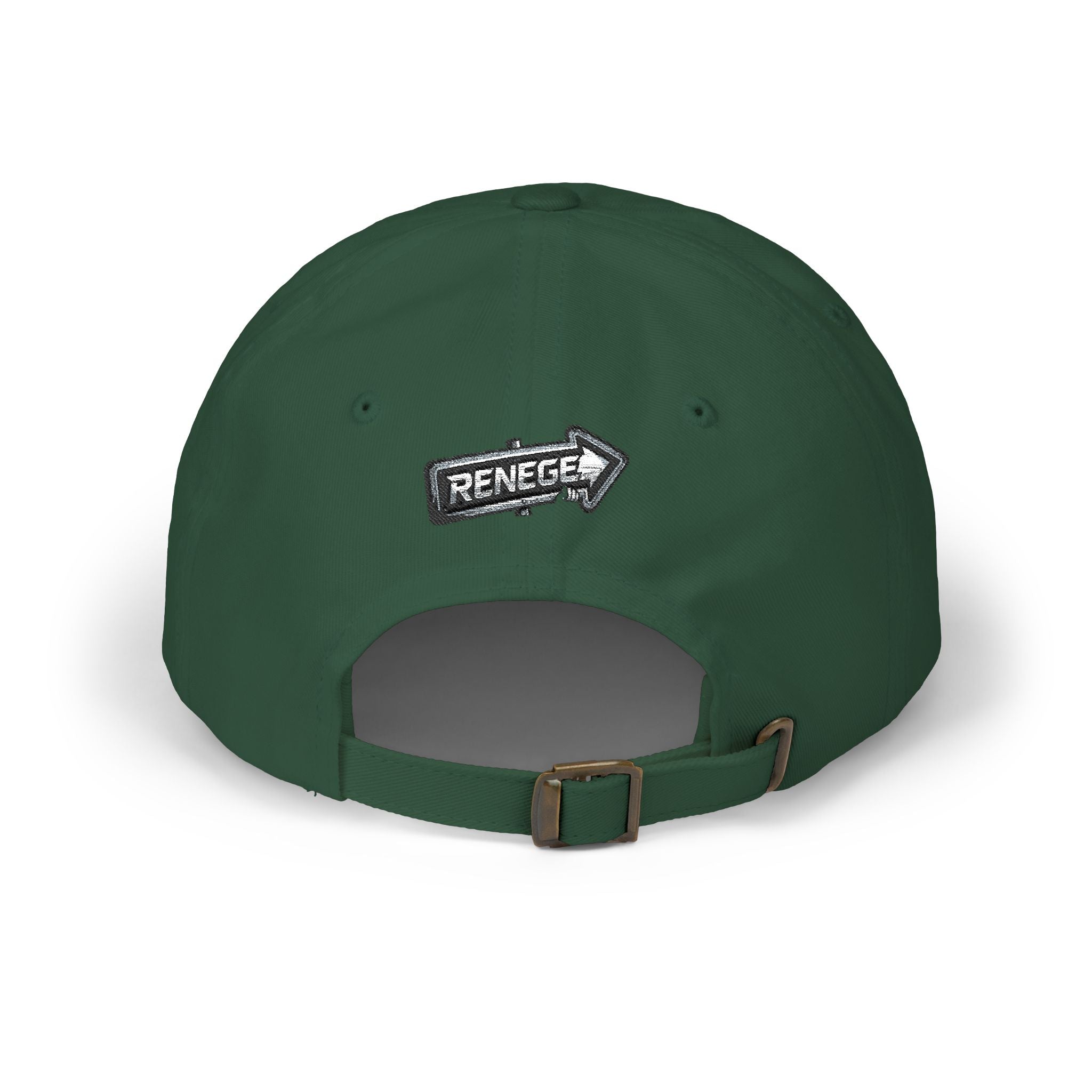 Renegé Arrow Dad Cap — Embroidered White Baseball Hat