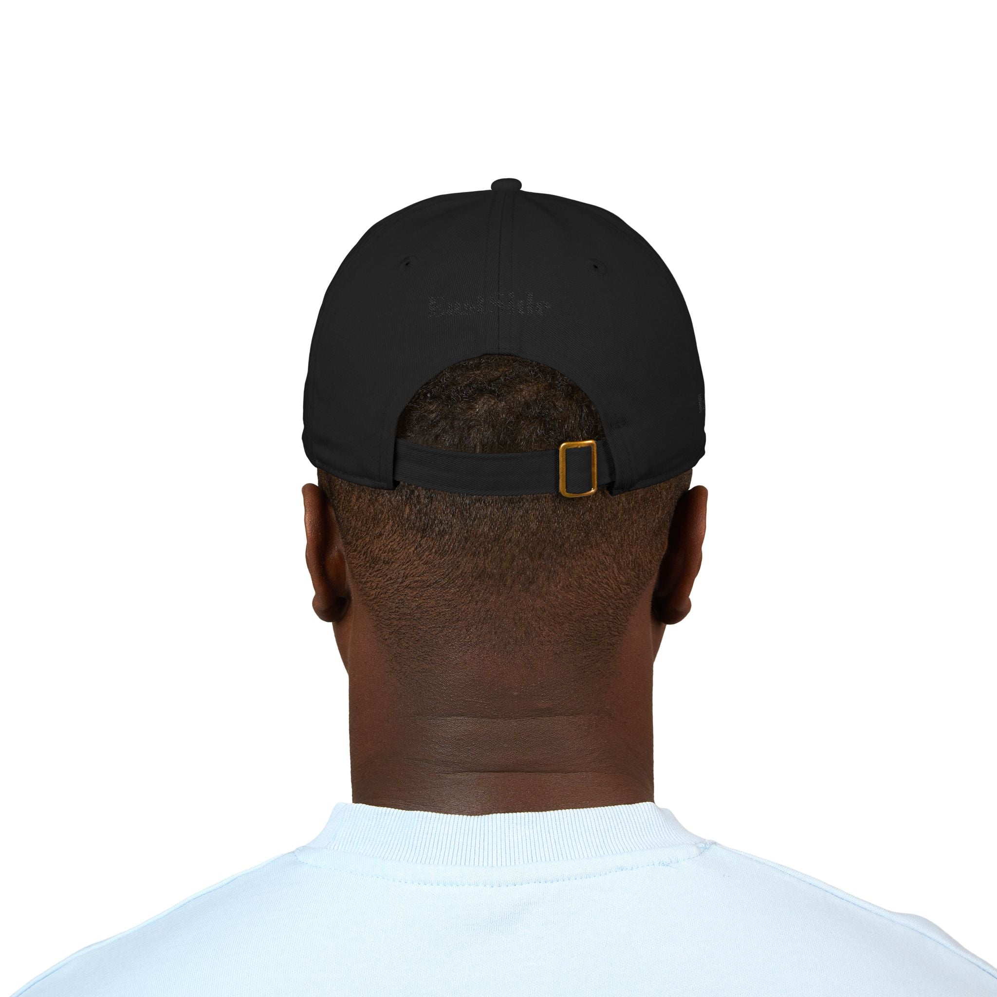 Organic Embroidered Baseball Cap – 'RENEGE' Arrow Design, EastSide Back Stamp