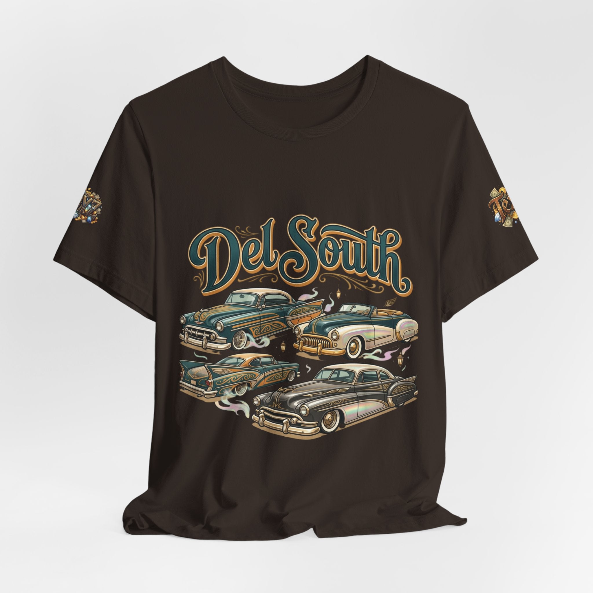 Del South Classic Cars Tee — "Hard Hitta" Back Graphic