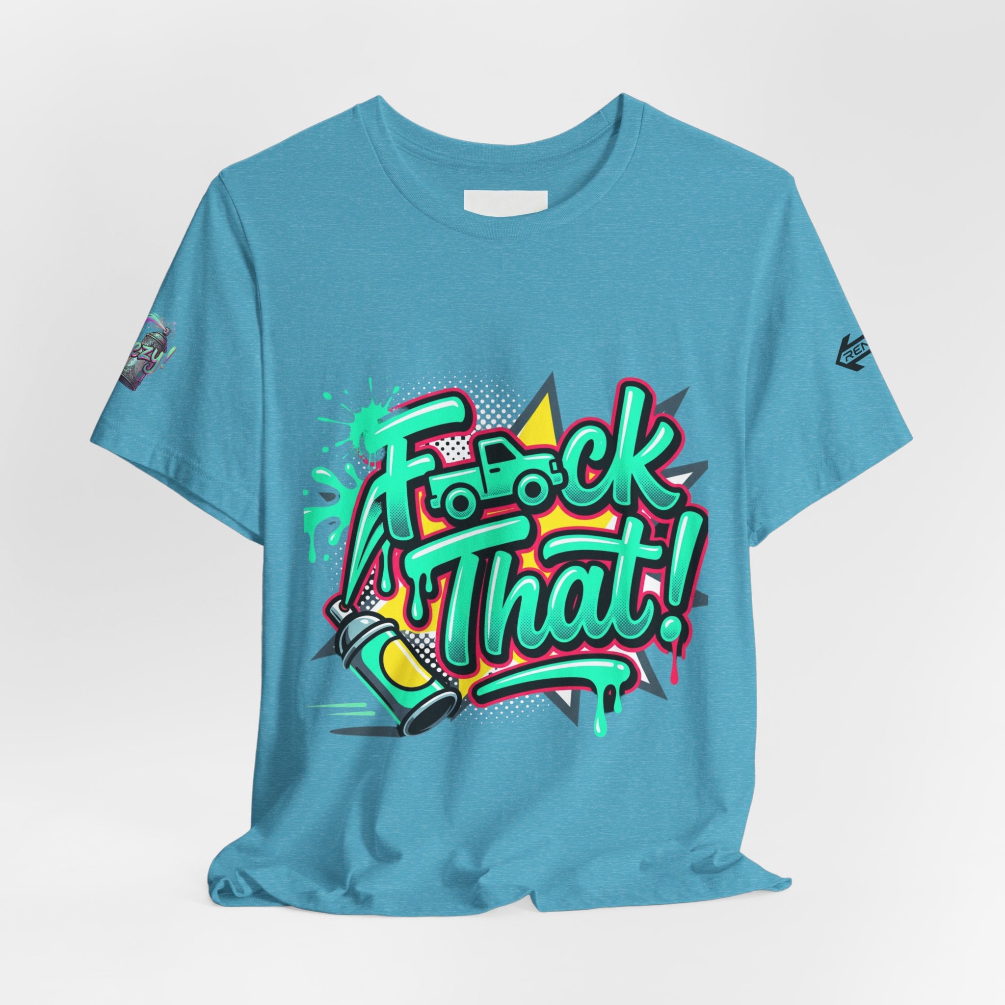 Graphic Tee — "F*ck That!" Streetwear Spray-Paint Design