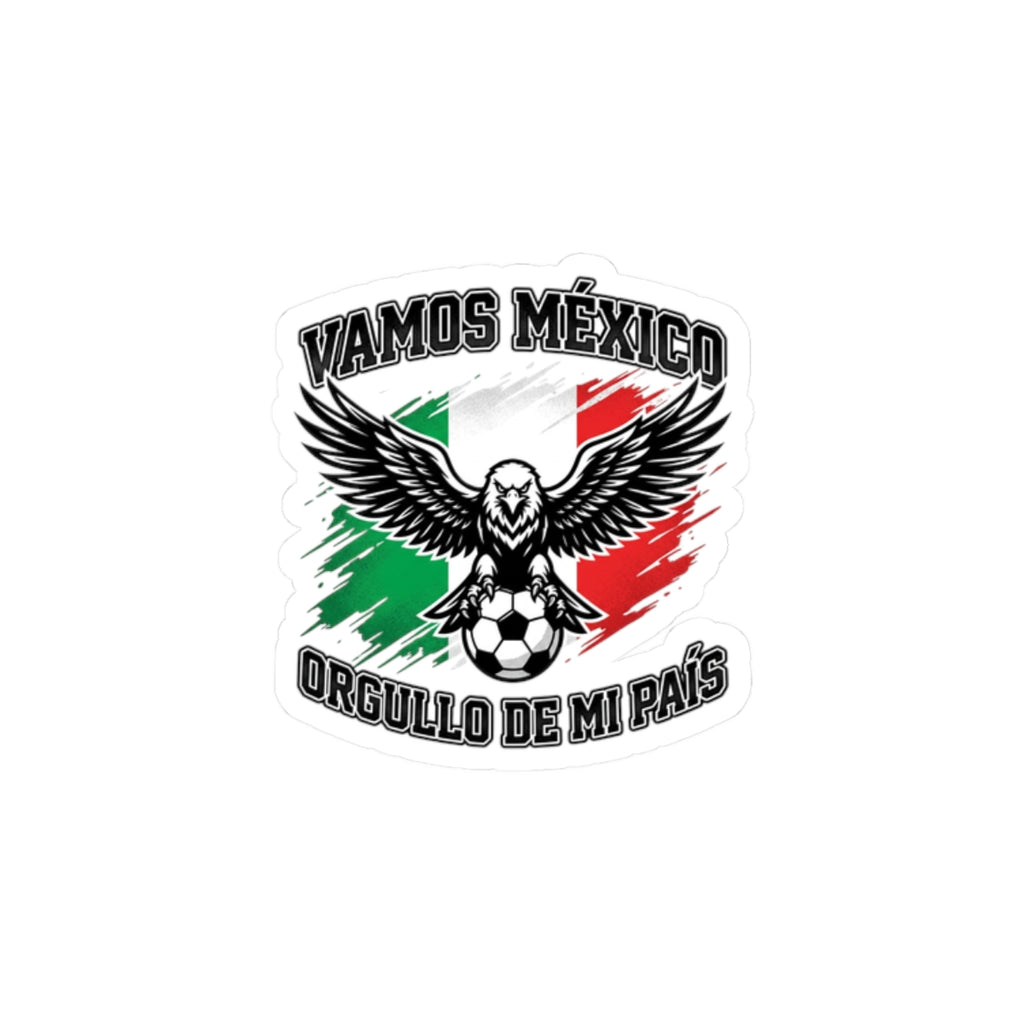 Vamos Mexico Sticker | Flag-Inspired, Retro Soccer, Country Pride