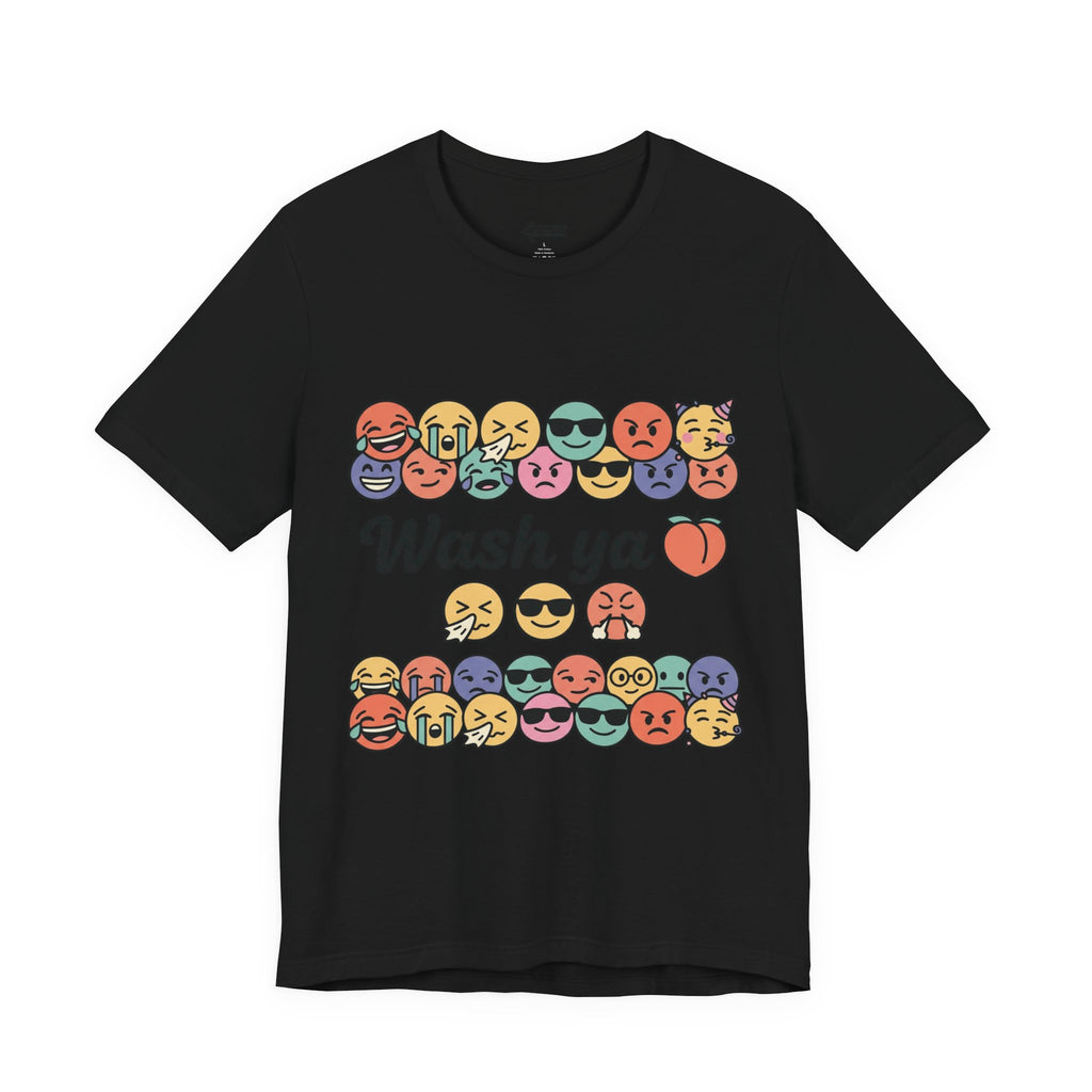 Wash Ya / Hard ASF Emoji Graphic Tee — Funny Emoji Face T-Shirt