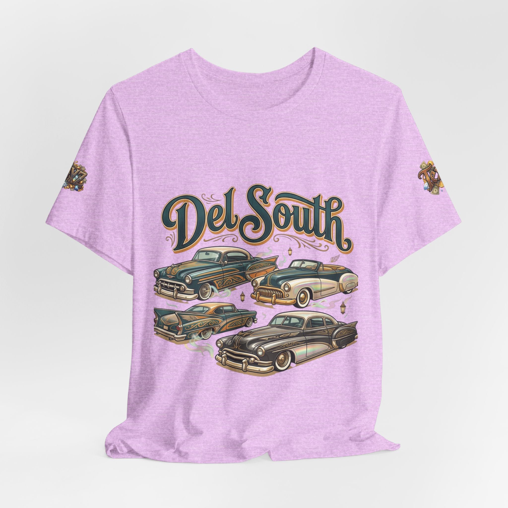 Del South Classic Cars Tee — "Hard Hitta" Back Graphic