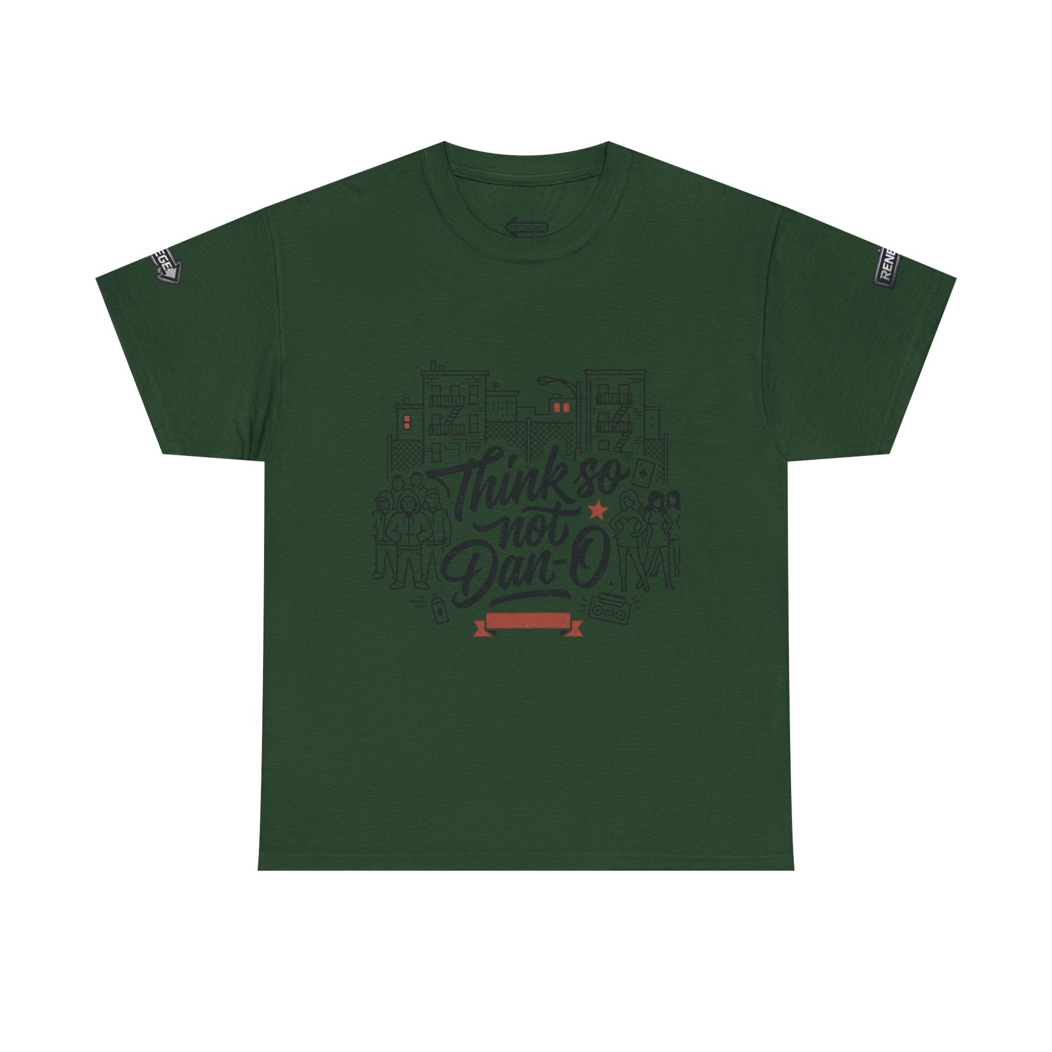 T-Shirt — "Think So Not Dan-O" Graphic Tee (Book'd Em City Back Design)