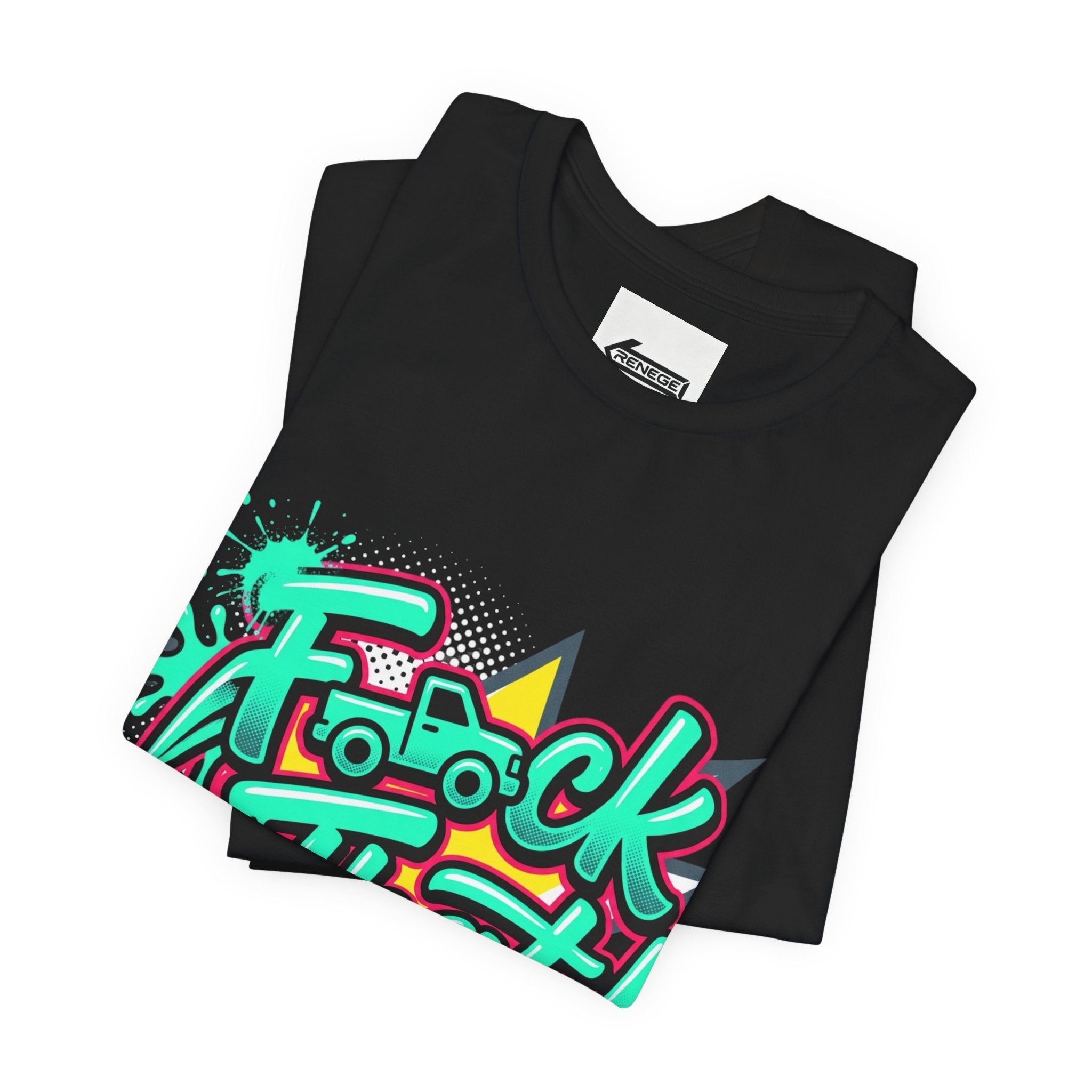Graphic Tee — "F*ck That!" Streetwear Spray-Paint Design