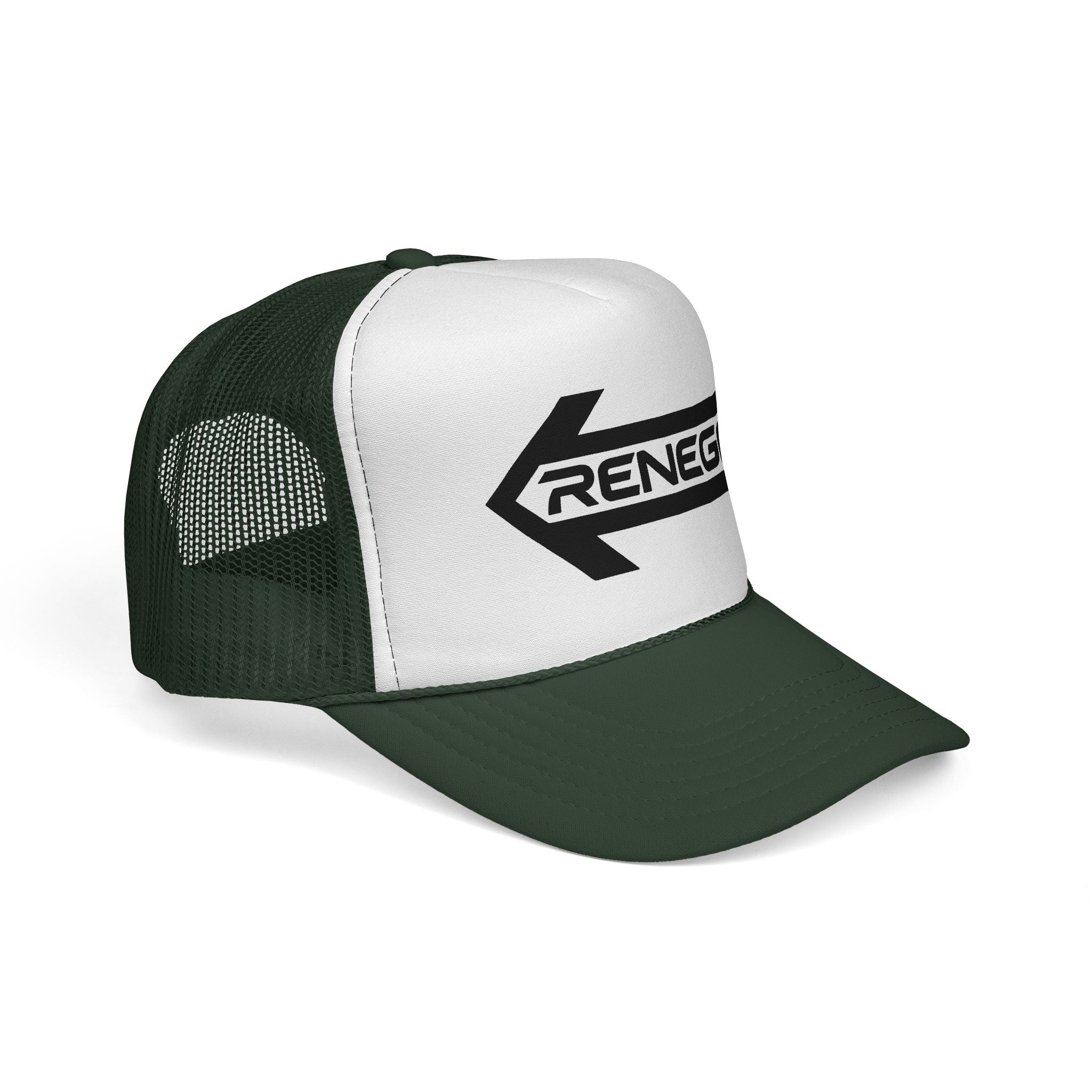Renegade Arrow Trucker Hat — Retro Bold Logo Mesh Cap