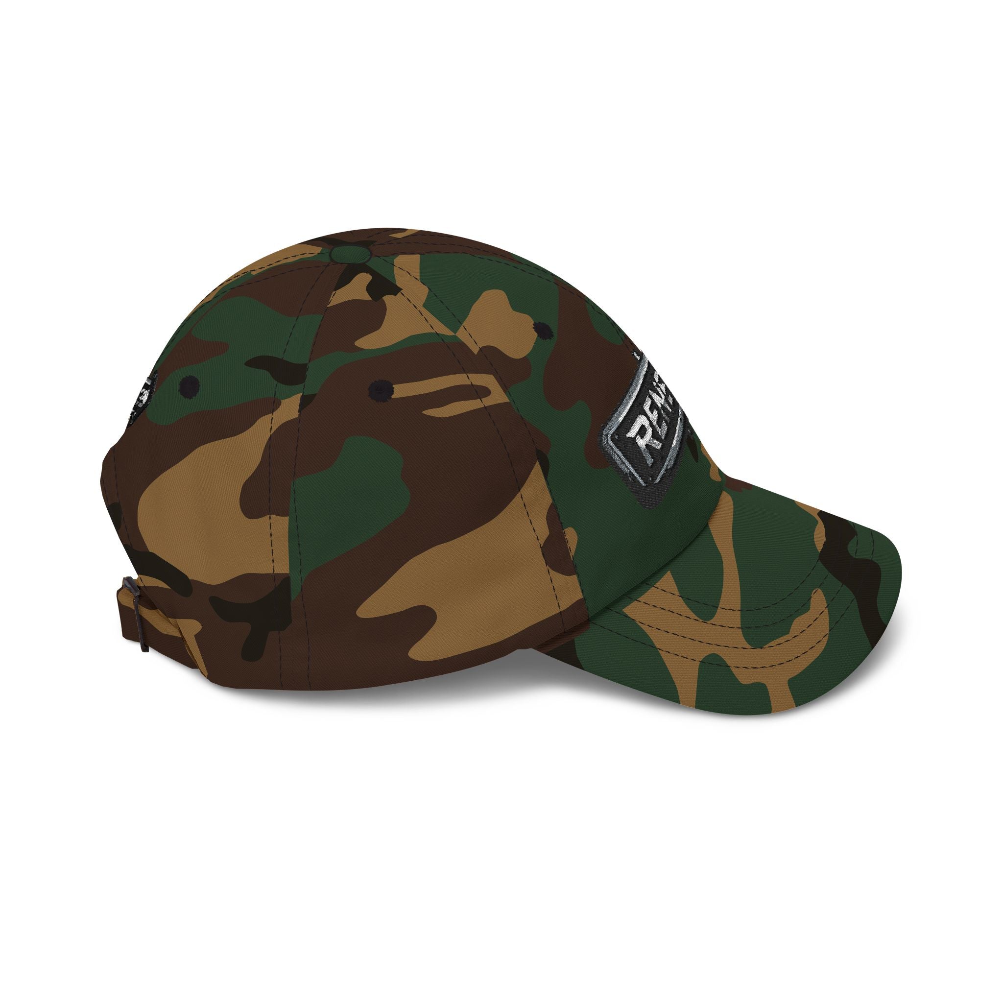 Renegé Arrow Dad Cap — Embroidered White Baseball Hat