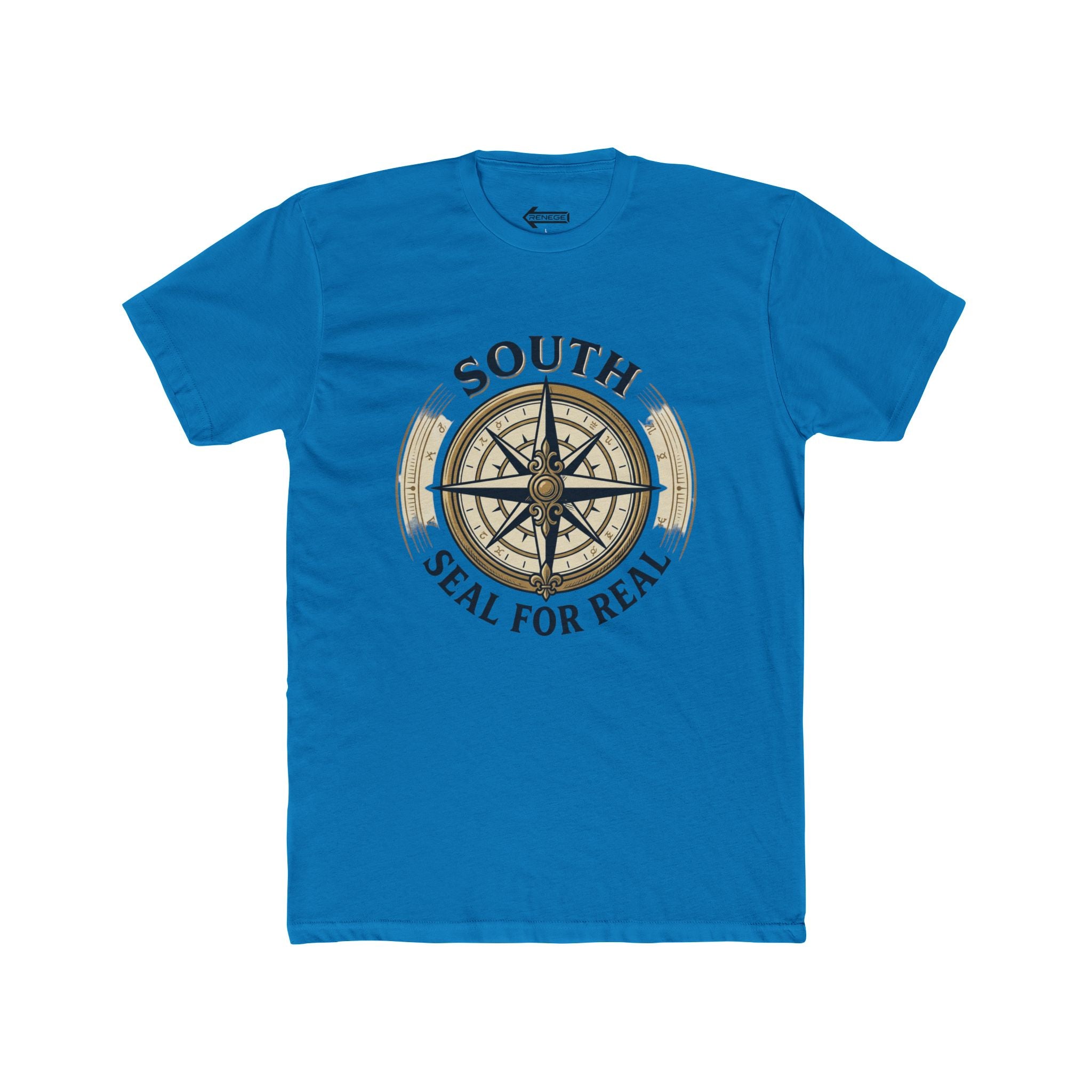 South Compass Graphic Tee — “Seal for Real” Nautical T-Shirt with Back “SOLID” Print