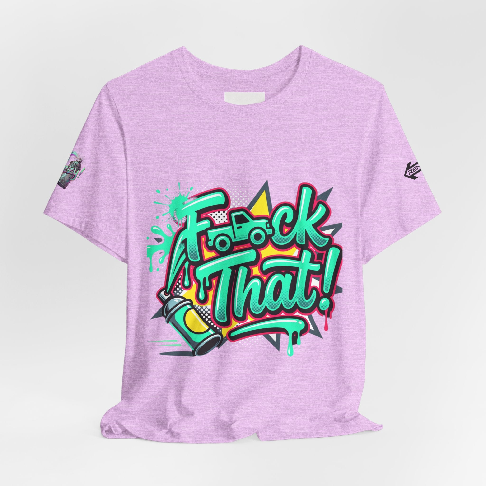 Graphic Tee — "F*ck That!" Streetwear Spray-Paint Design