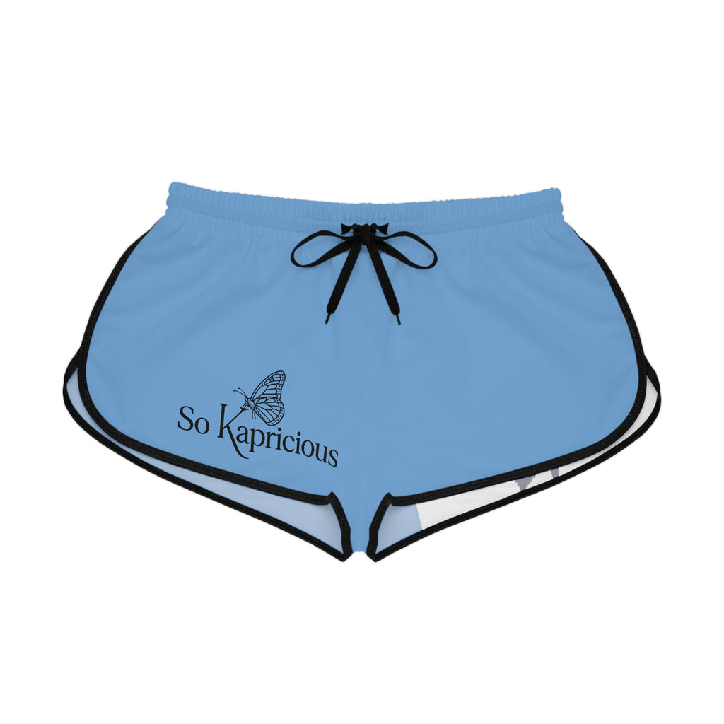 So Kapricious Butterfly & Blue Rose Relaxed Women's Shorts