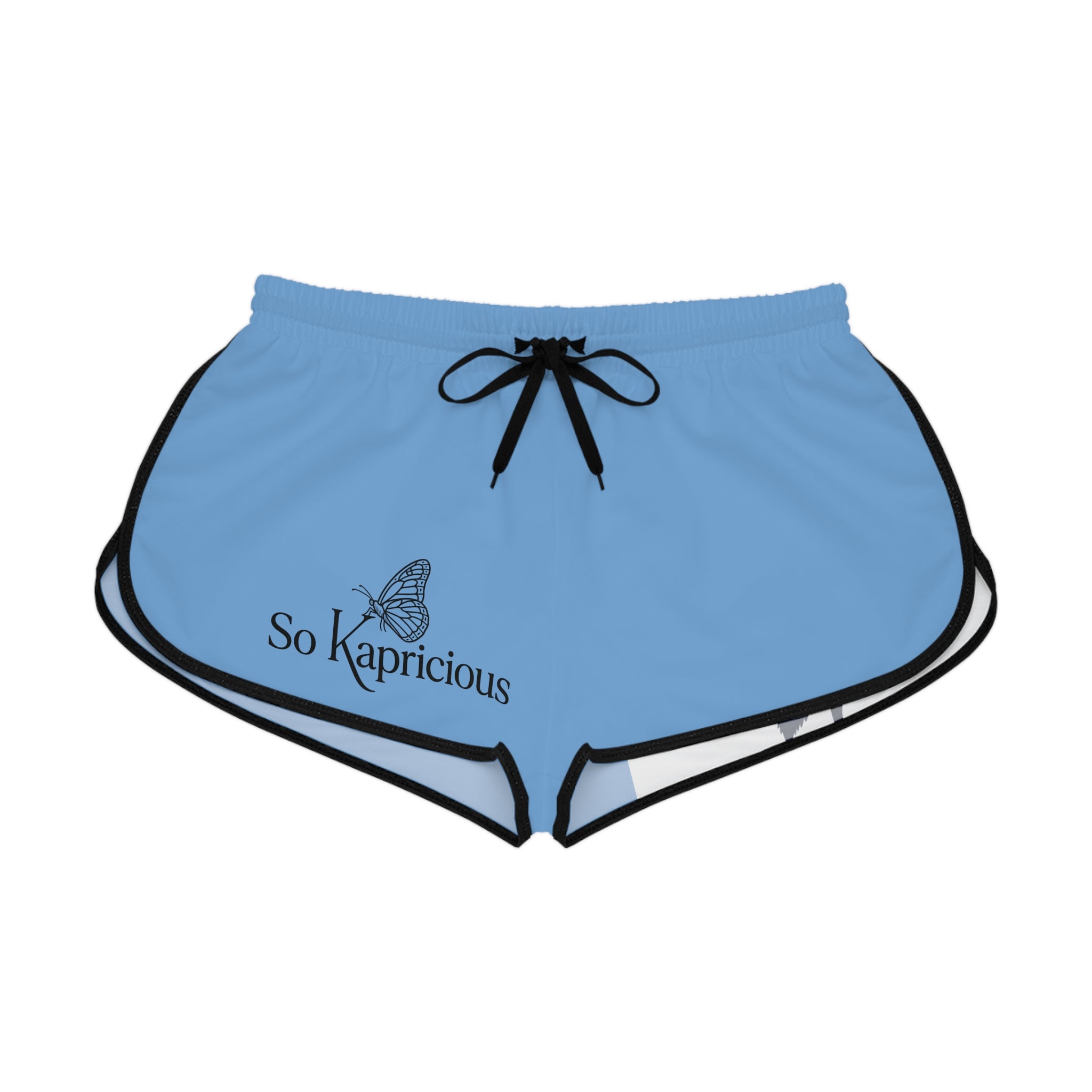 So Kapricious Butterfly & Blue Rose Relaxed Women's Shorts