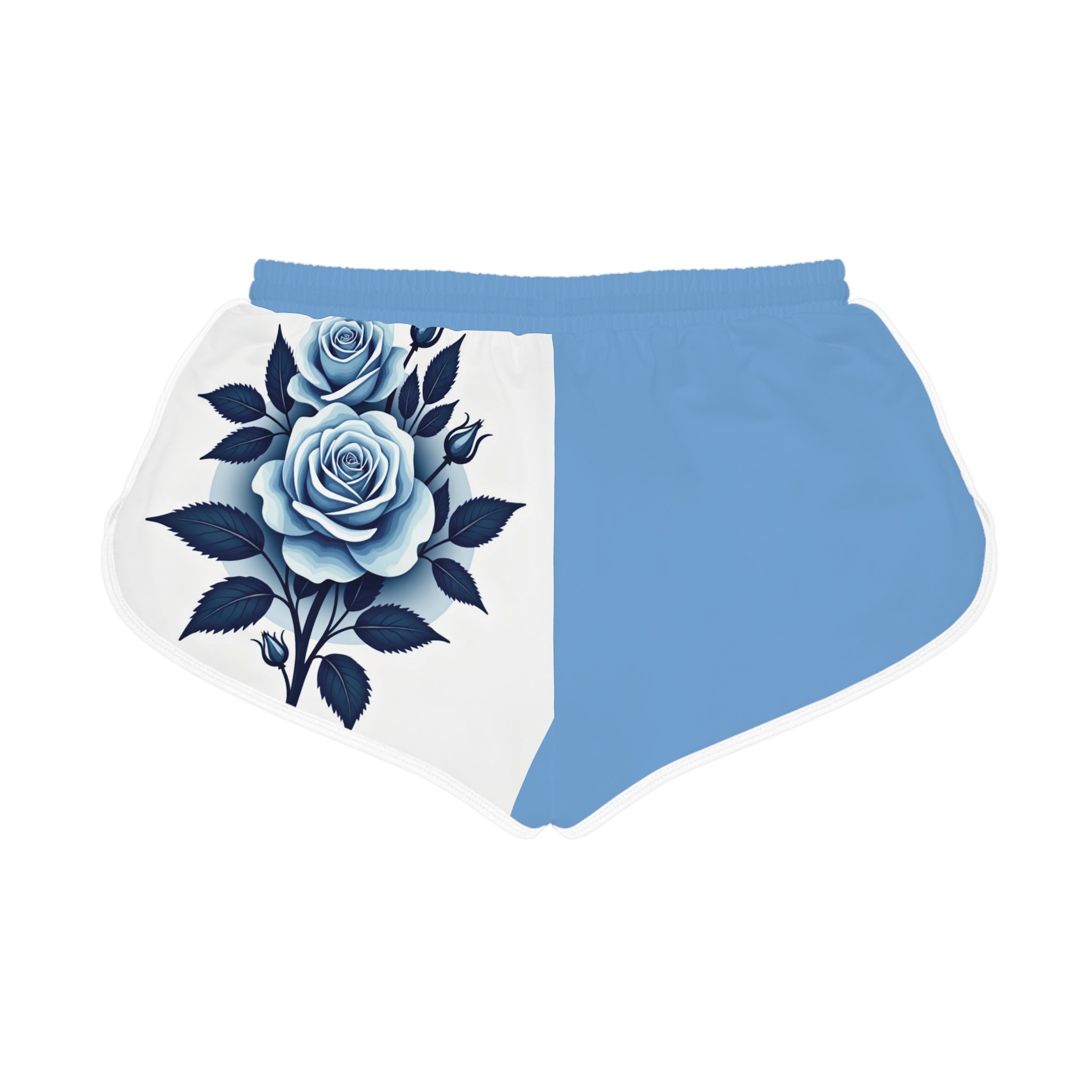 So Kapricious Butterfly & Blue Rose Relaxed Women's Shorts