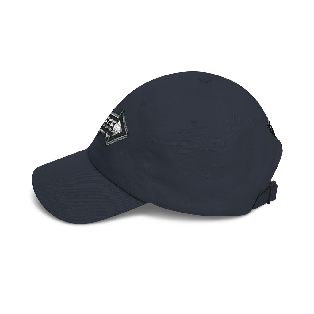 Renegé Arrow Dad Cap — Embroidered White Baseball Hat