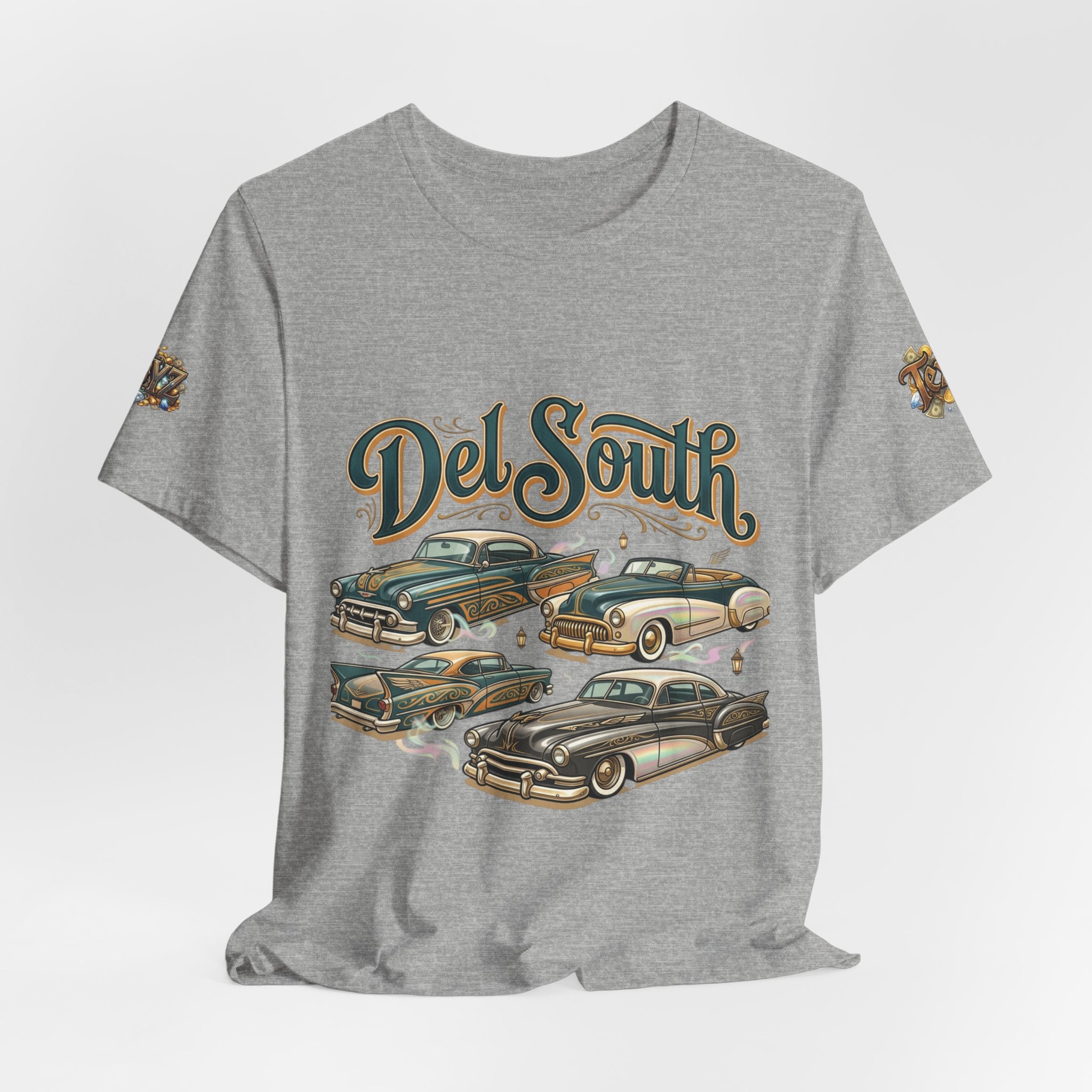 Del South Classic Cars Tee — "Hard Hitta" Back Graphic