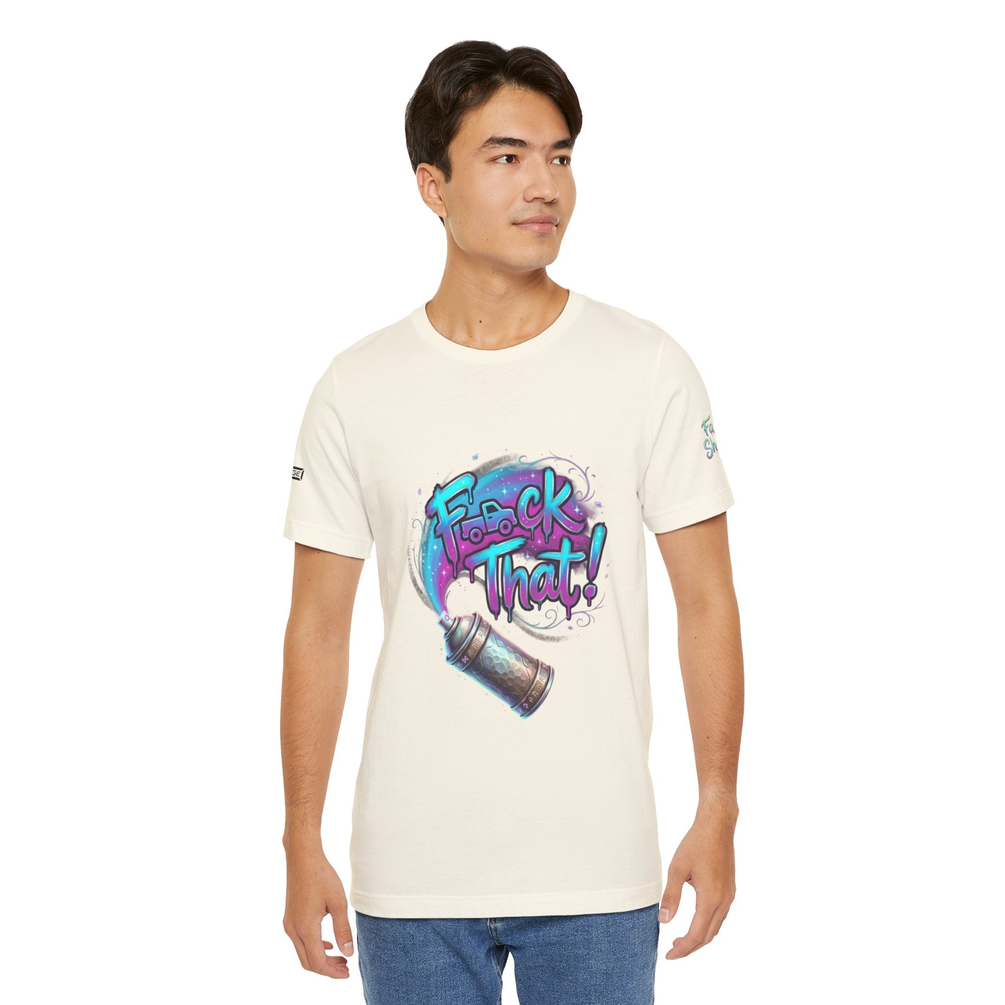 Graffiti 'F*ck That!' Spray Can T‑Shirt