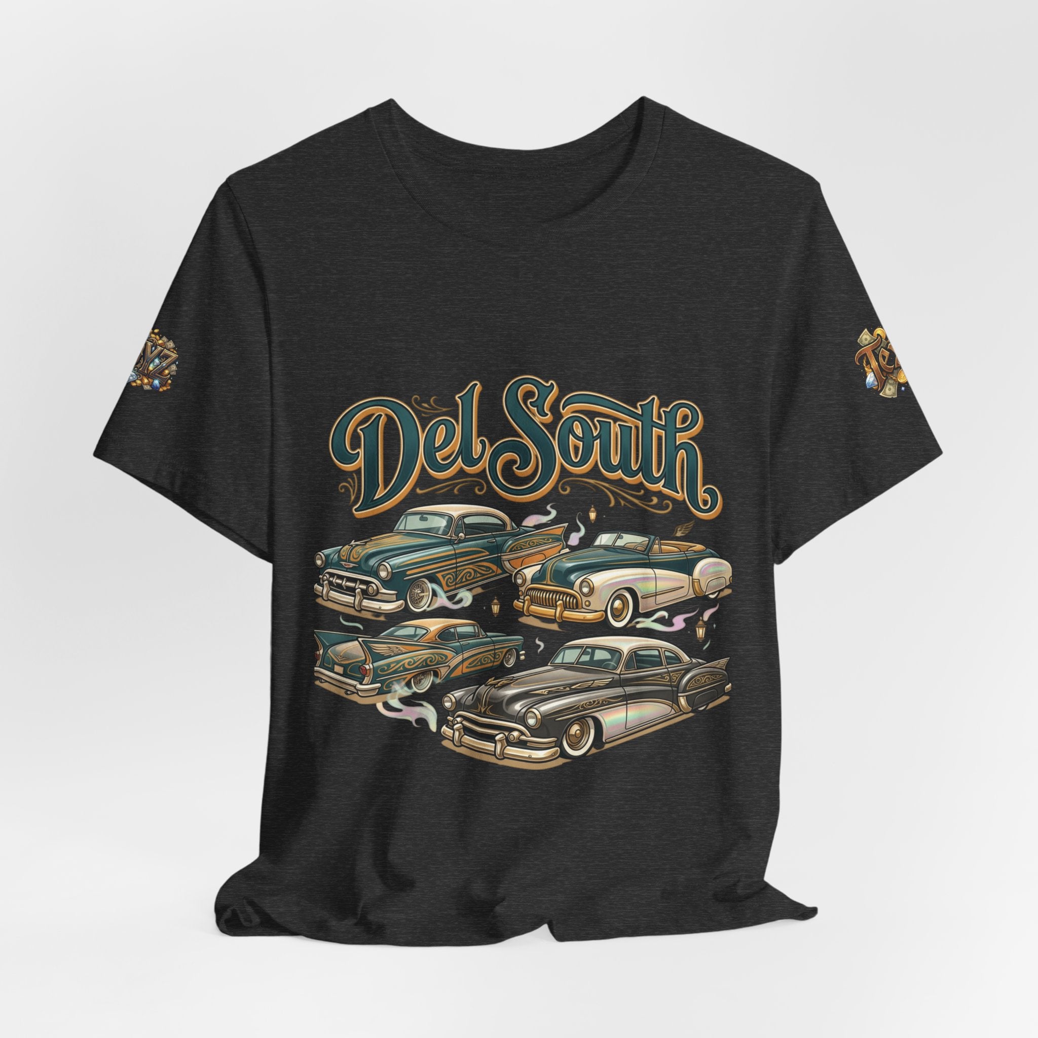 Del South Classic Cars Tee — "Hard Hitta" Back Graphic
