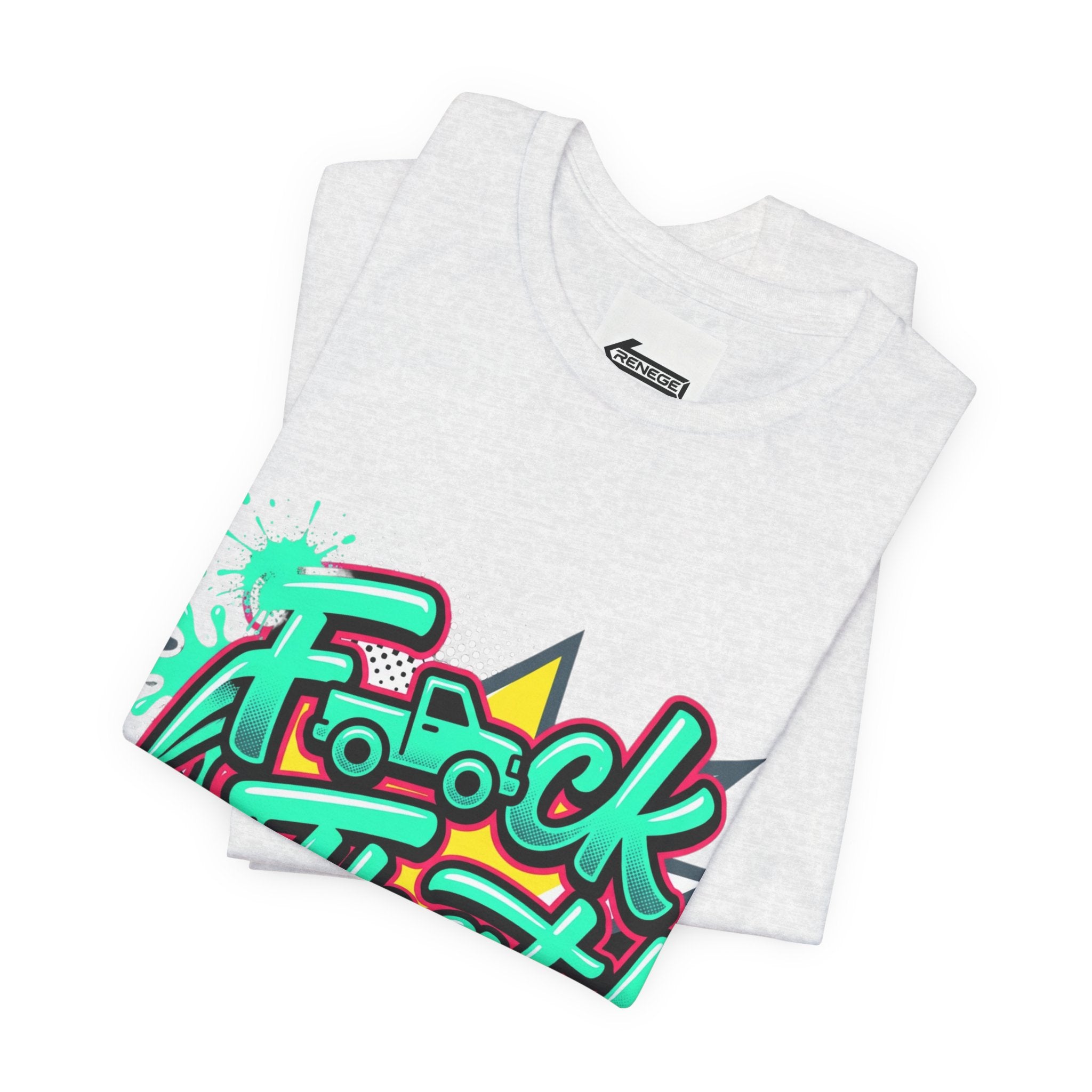 Graphic Tee — "F*ck That!" Streetwear Spray-Paint Design