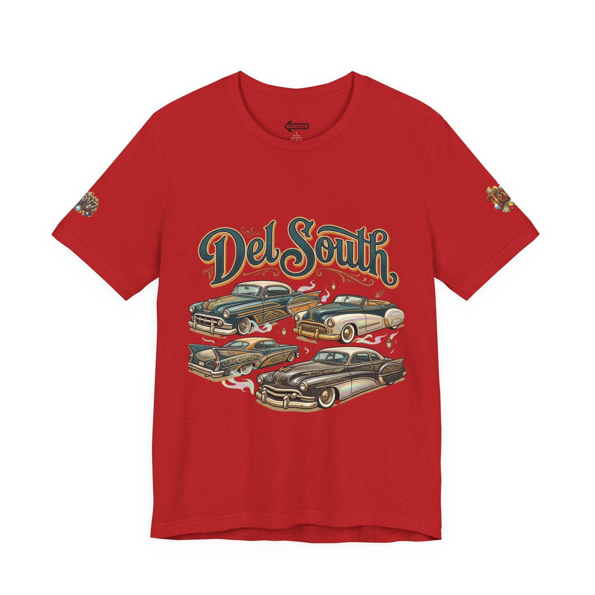 Del South Classic Cars Tee — "Hard Hitta" Back Graphic