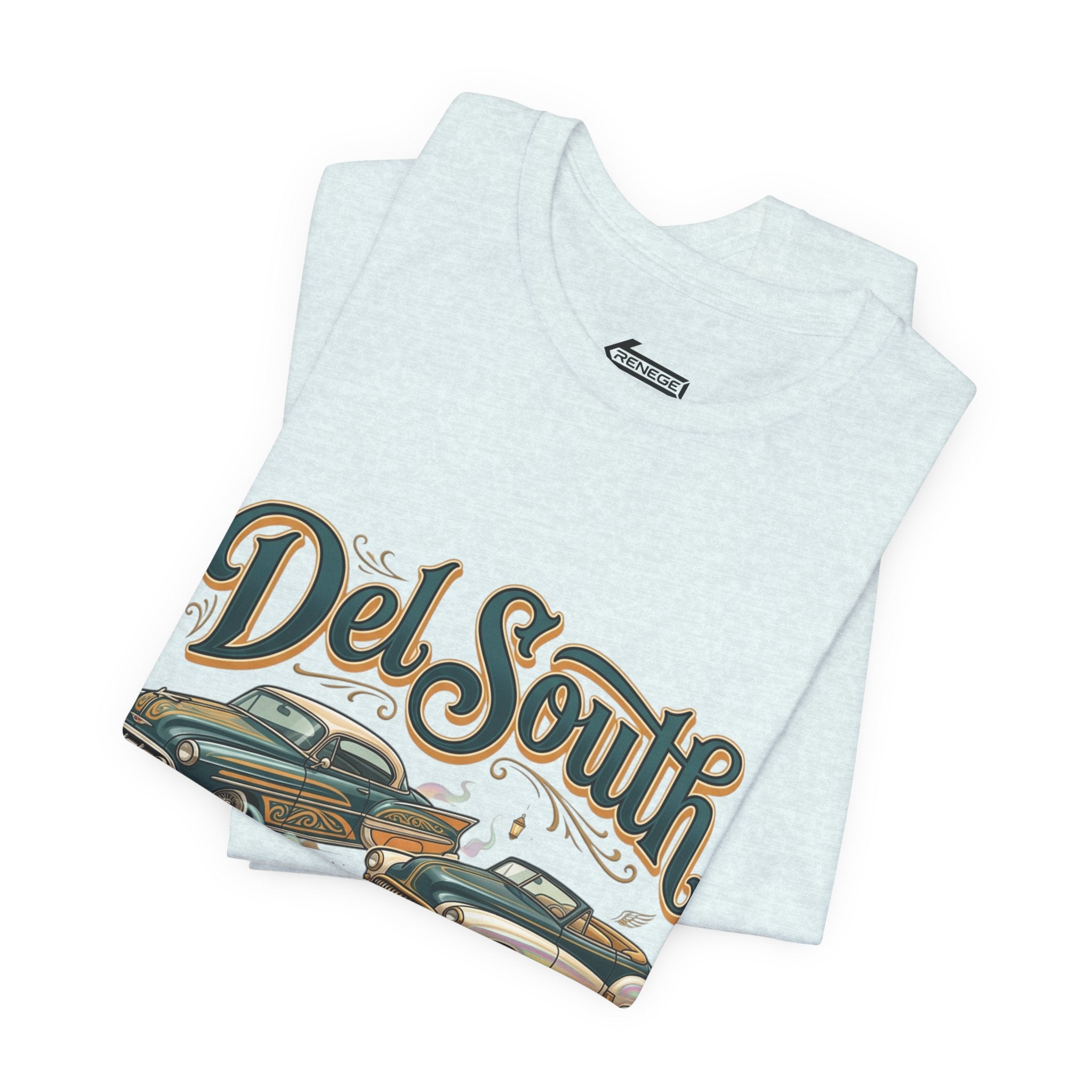 Del South Classic Cars Tee — "Hard Hitta" Back Graphic