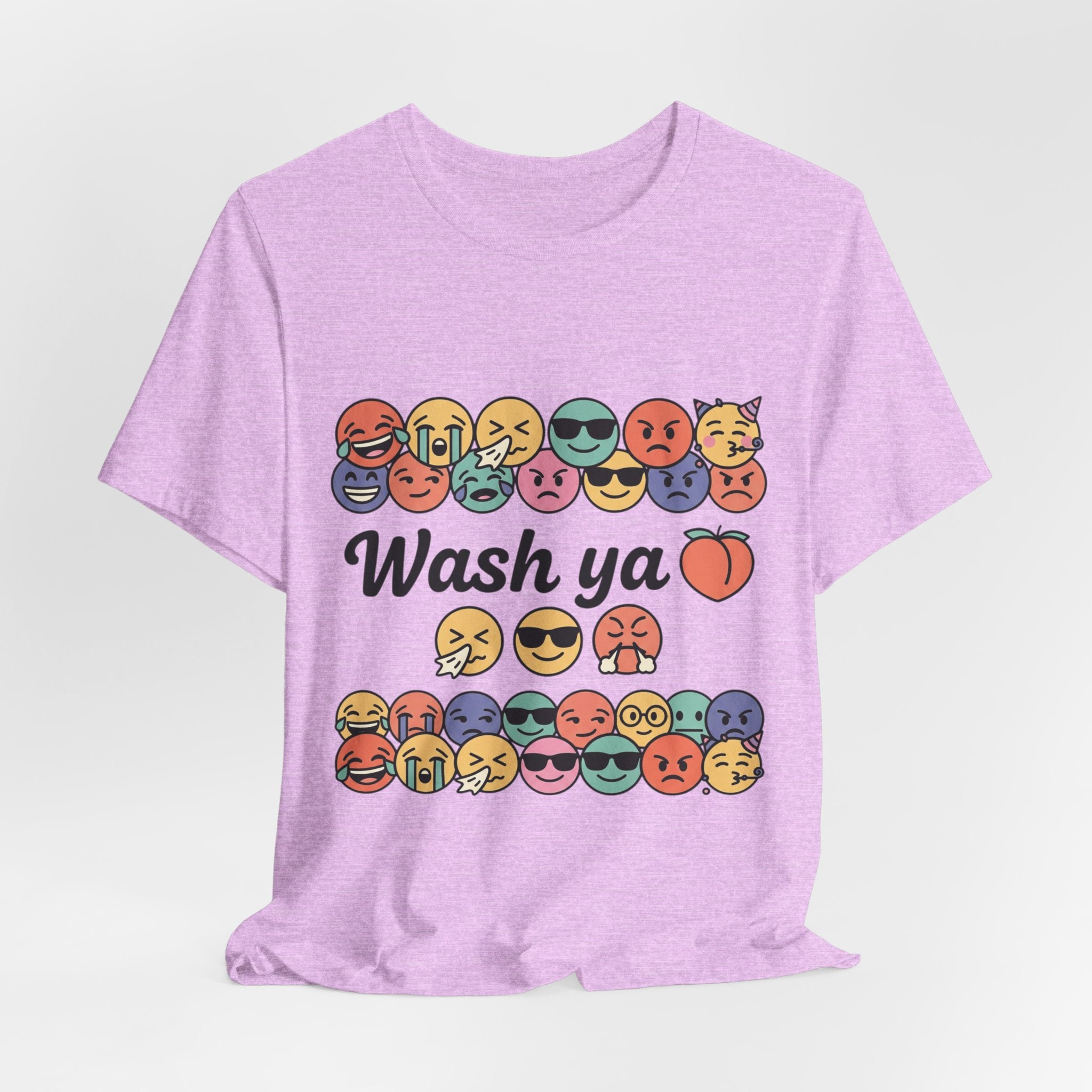 Wash Ya / Hard ASF Emoji Graphic Tee — Funny Emoji Face T-Shirt
