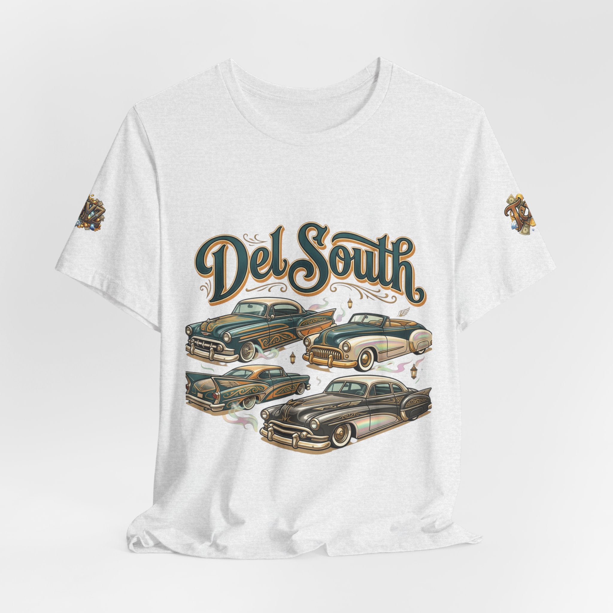 Del South Classic Cars Tee — "Hard Hitta" Back Graphic