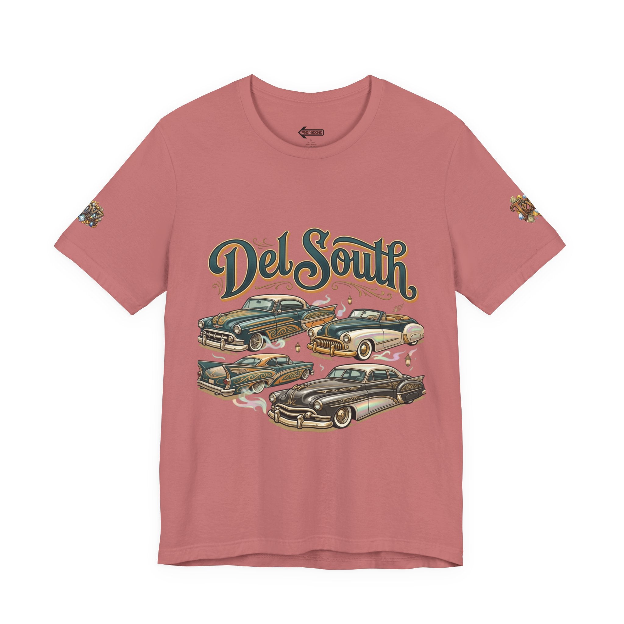 Del South Classic Cars Tee — "Hard Hitta" Back Graphic