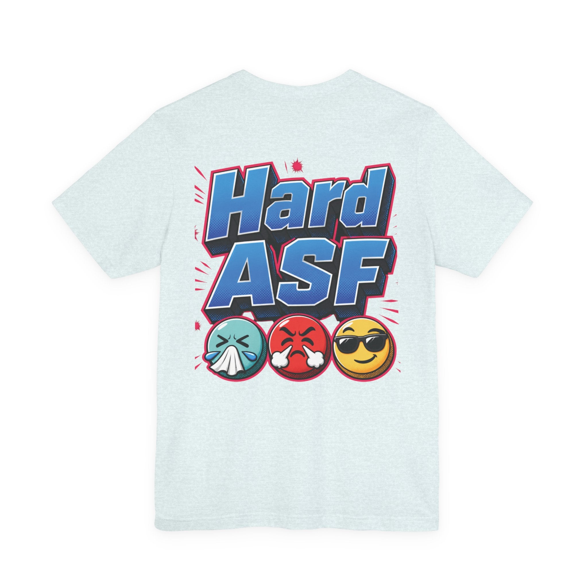 Wash Ya / Hard ASF Emoji Graphic Tee — Funny Emoji Face T-Shirt