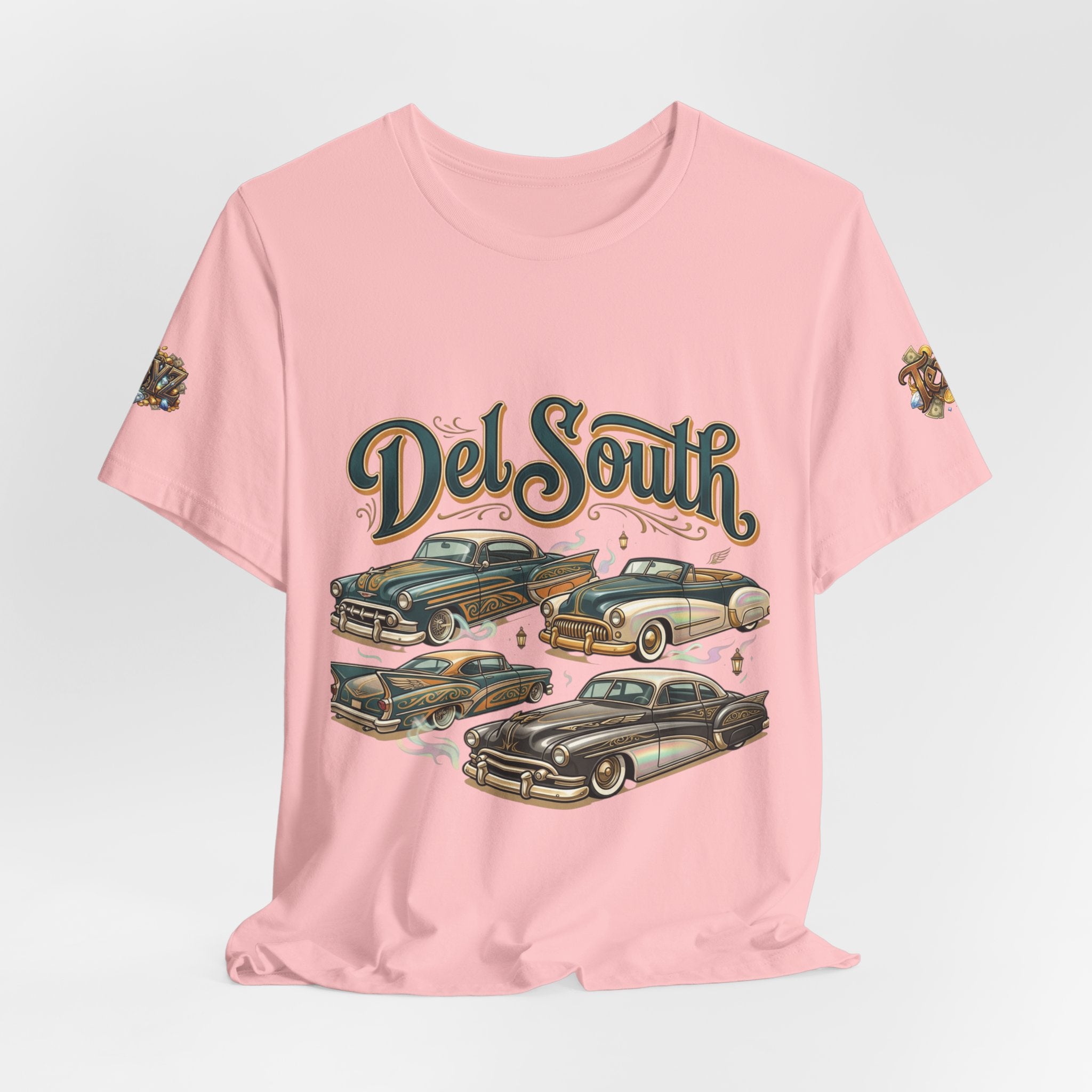Del South Classic Cars Tee — "Hard Hitta" Back Graphic