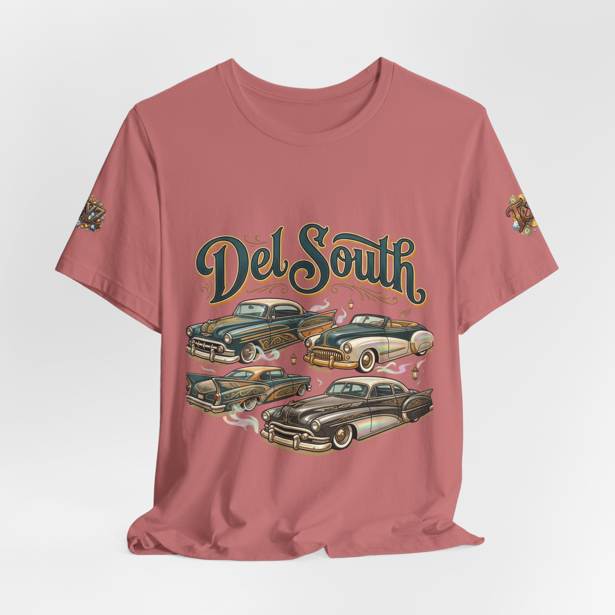 Del South Classic Cars Tee — "Hard Hitta" Back Graphic