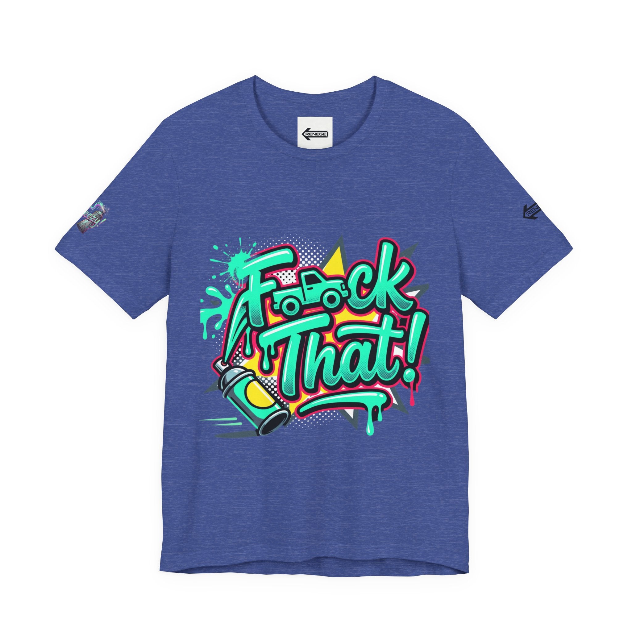 Graphic Tee — "F*ck That!" Streetwear Spray-Paint Design