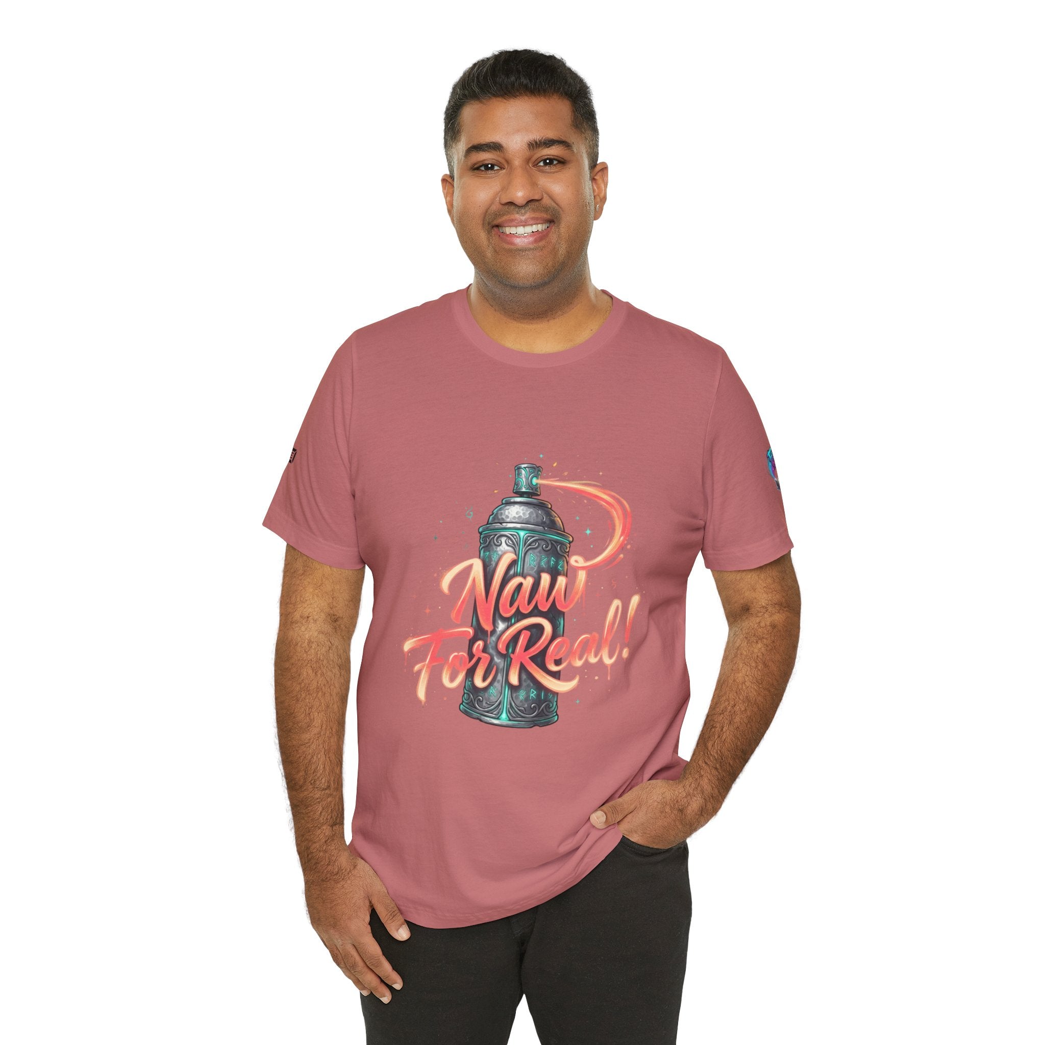Spray Can 'Naw For Real' Graphic Tee