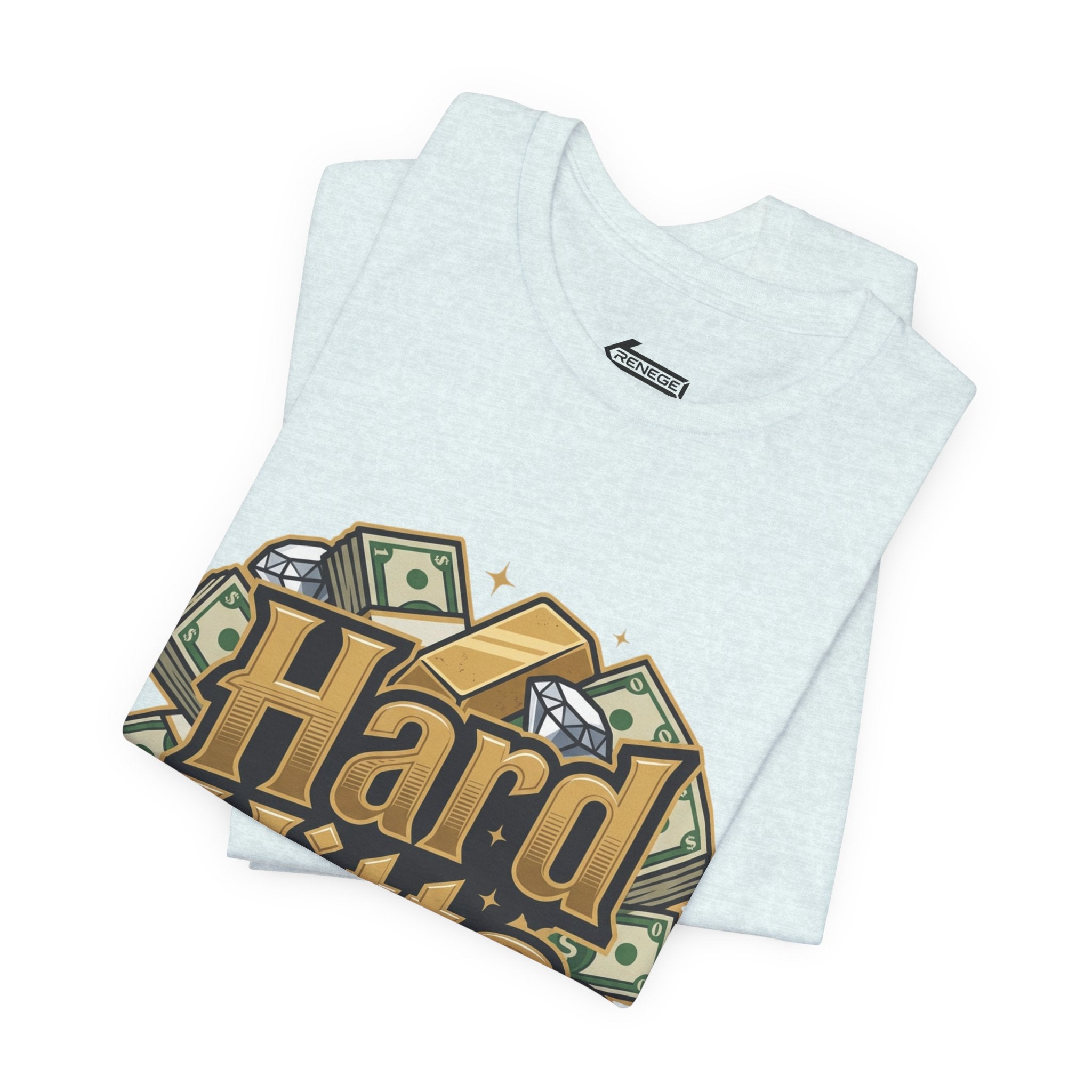 Hard Hitta Money Graphic Tee — Retro Cash & Gold Logo T-Shirt