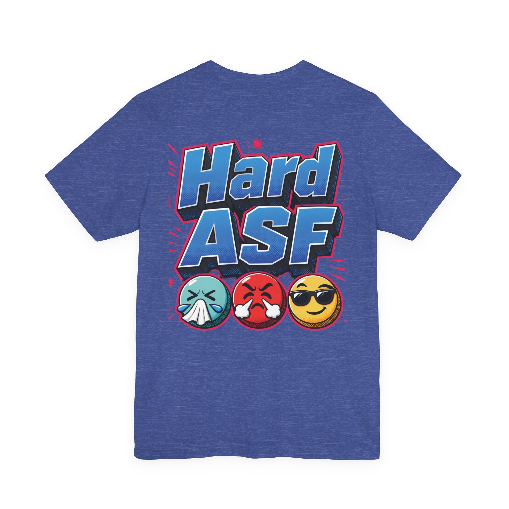 Wash Ya / Hard ASF Emoji Graphic Tee — Funny Emoji Face T-Shirt