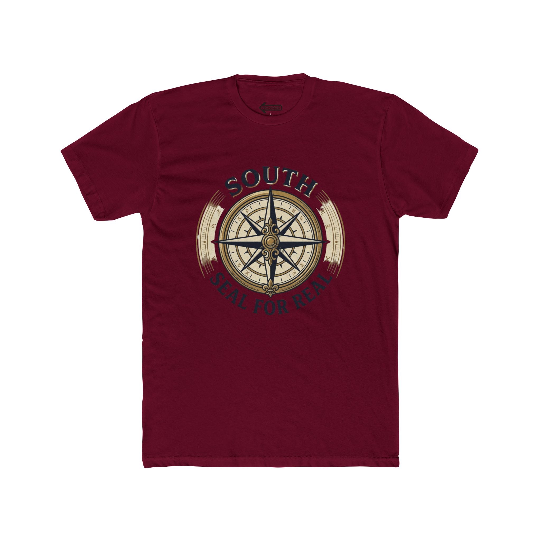 South Compass Graphic Tee — “Seal for Real” Nautical T-Shirt with Back “SOLID” Print