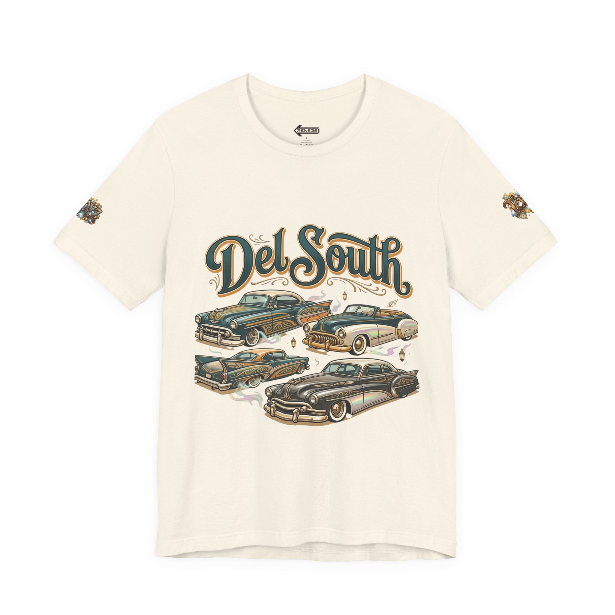 Del South Classic Cars Tee — "Hard Hitta" Back Graphic