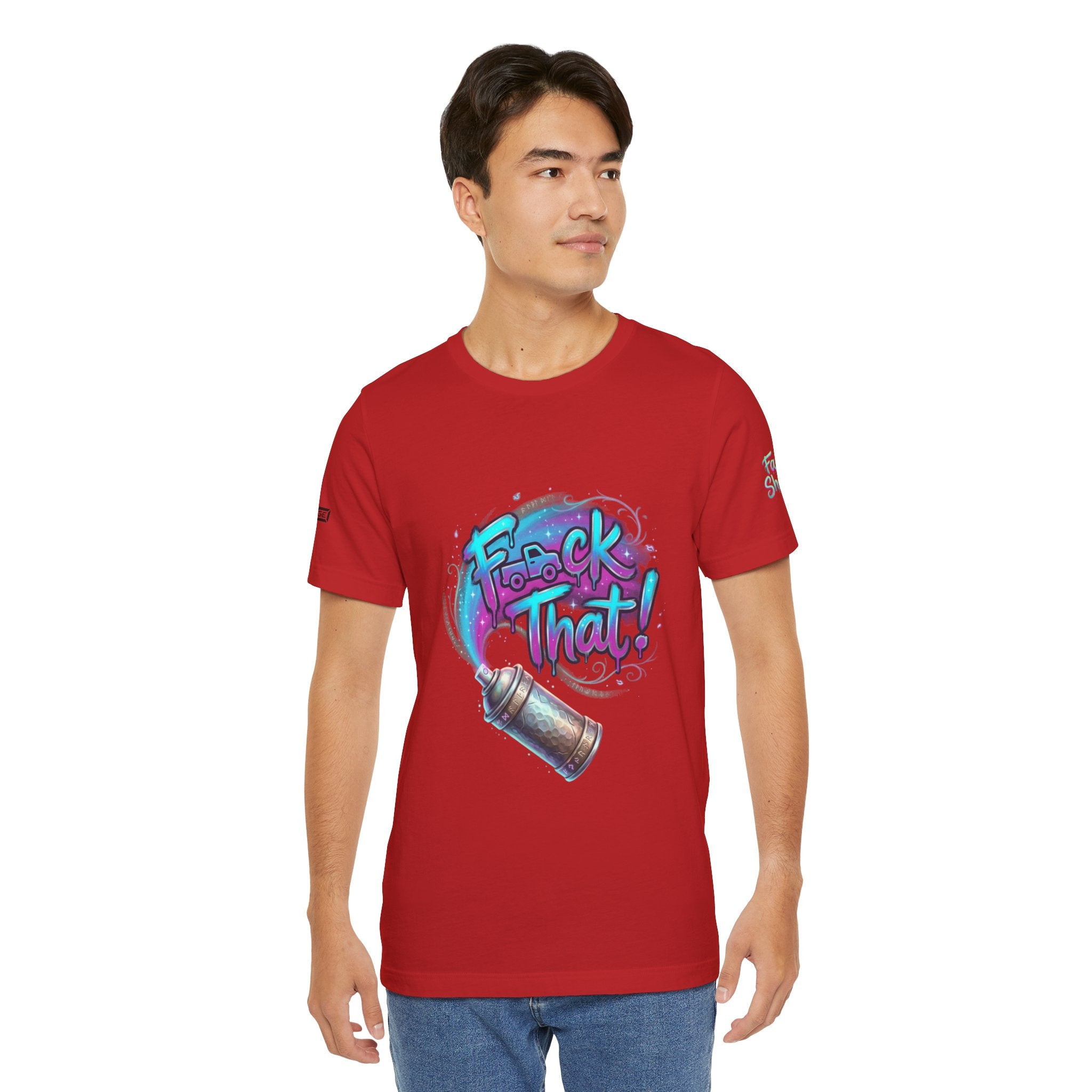 Graffiti 'F*ck That!' Spray Can T‑Shirt