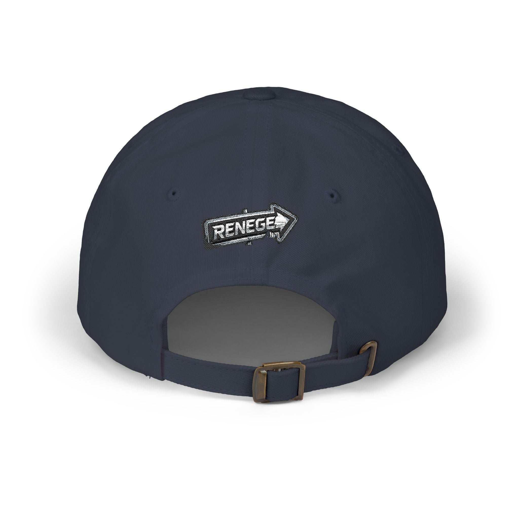 Renegé Arrow Dad Cap — Embroidered White Baseball Hat