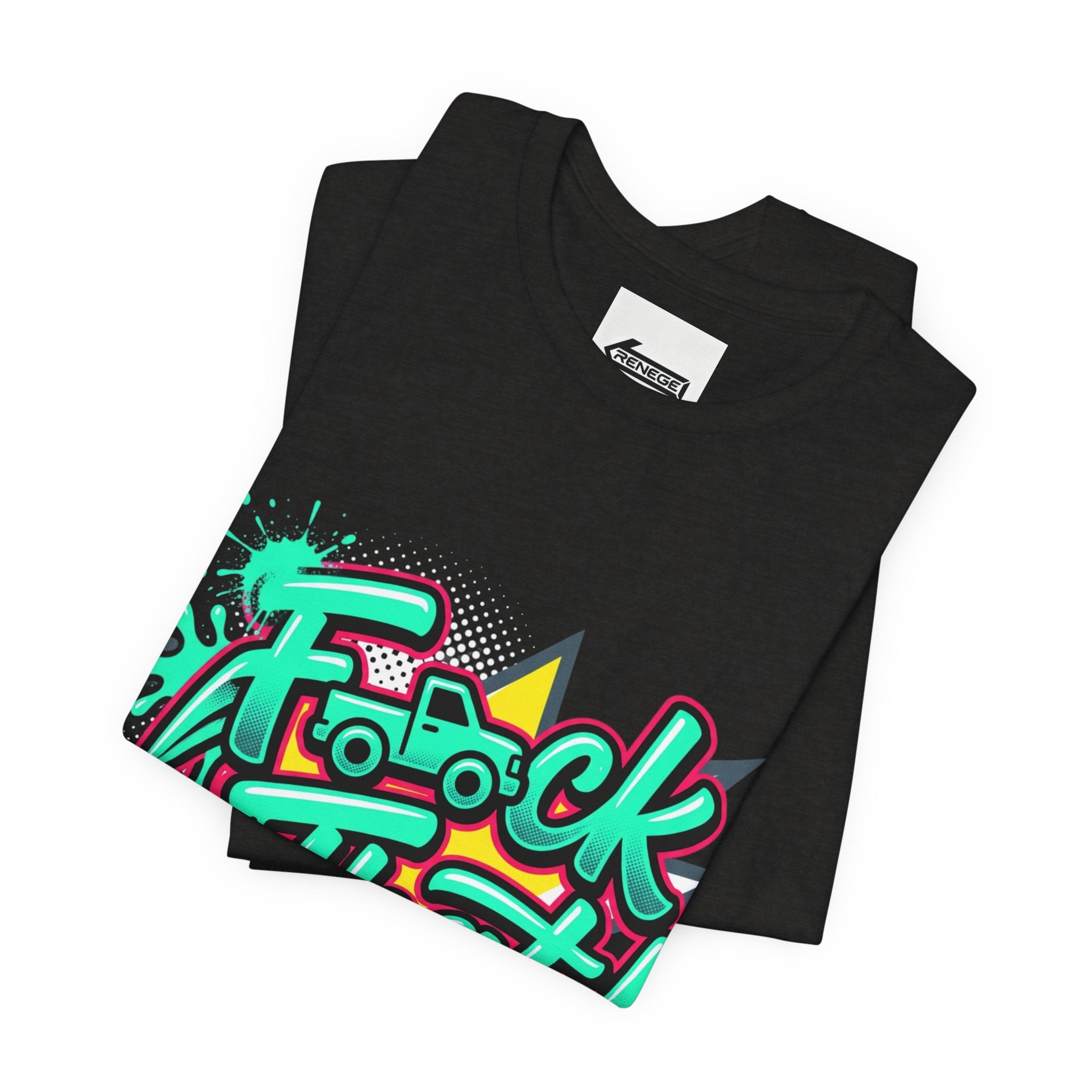 Graphic Tee — "F*ck That!" Streetwear Spray-Paint Design