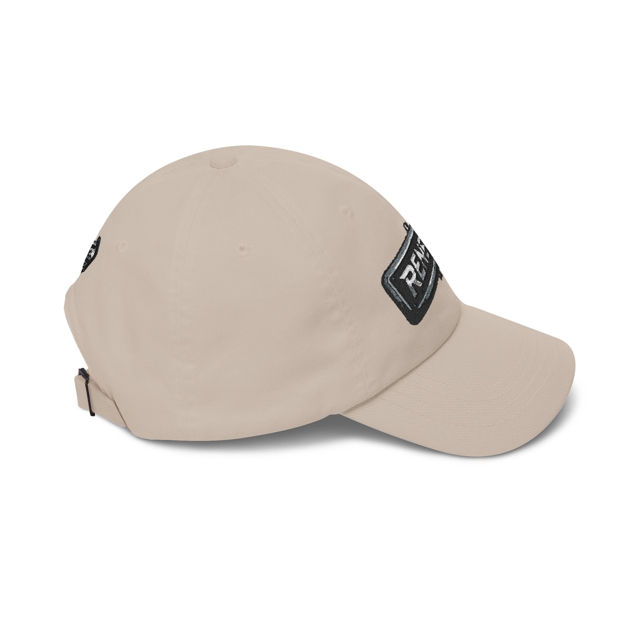 Renegé Arrow Dad Cap — Embroidered White Baseball Hat