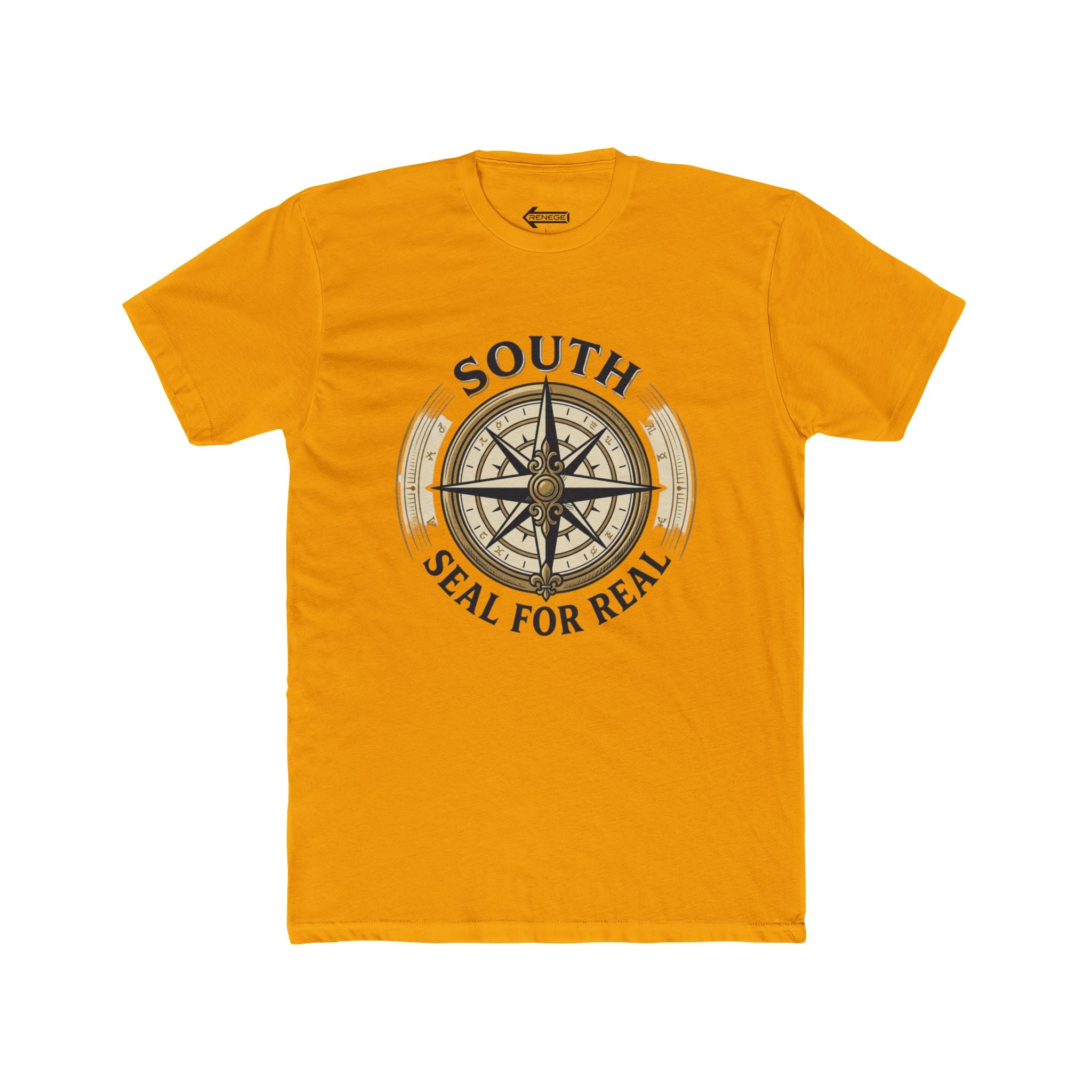 South Compass Graphic Tee — “Seal for Real” Nautical T-Shirt with Back “SOLID” Print