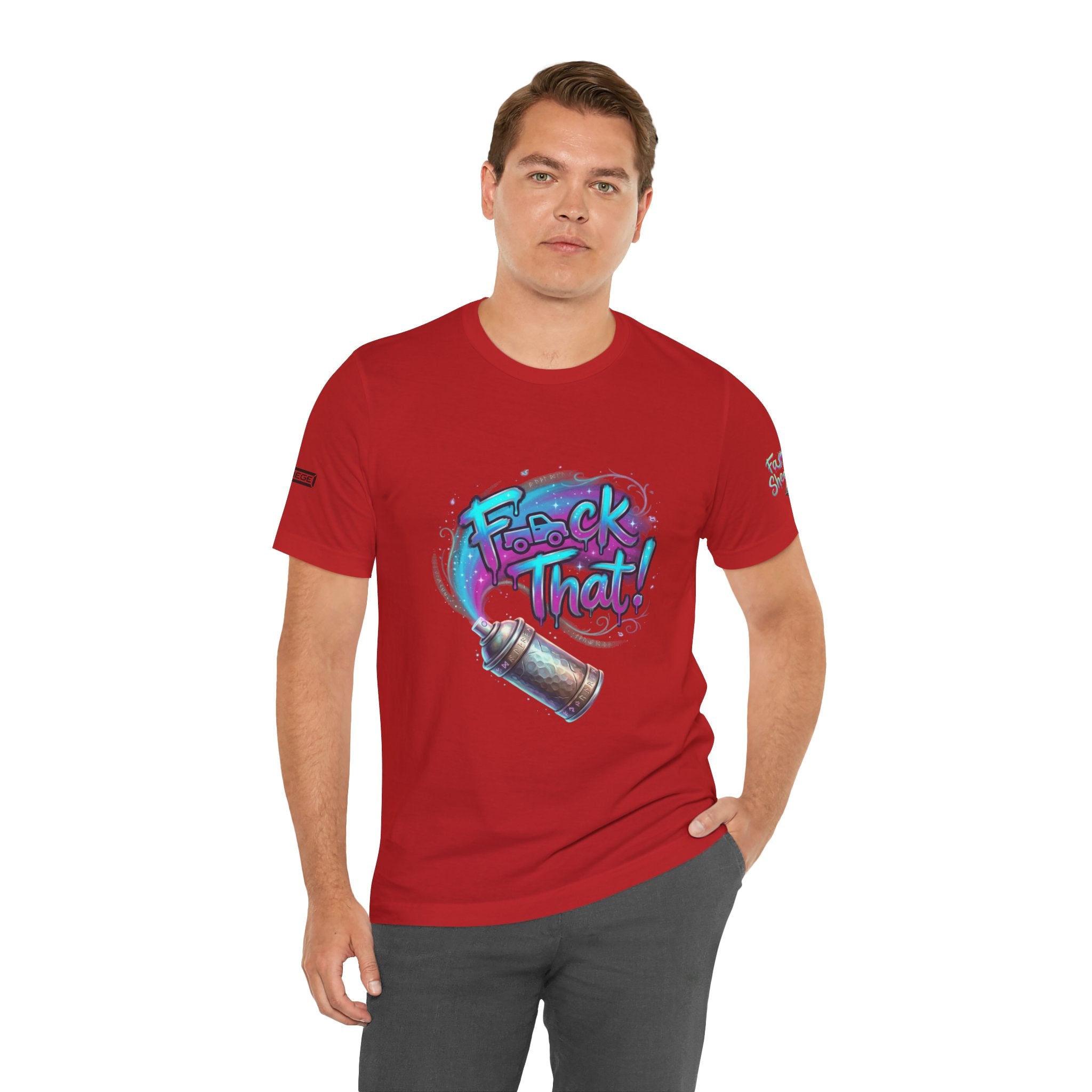 Graffiti 'F*ck That!' Spray Can T‑Shirt