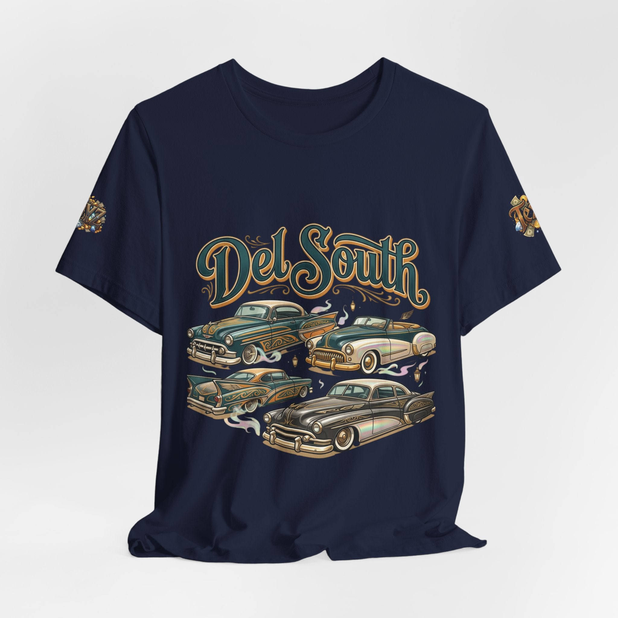 Del South Classic Cars Tee — "Hard Hitta" Back Graphic