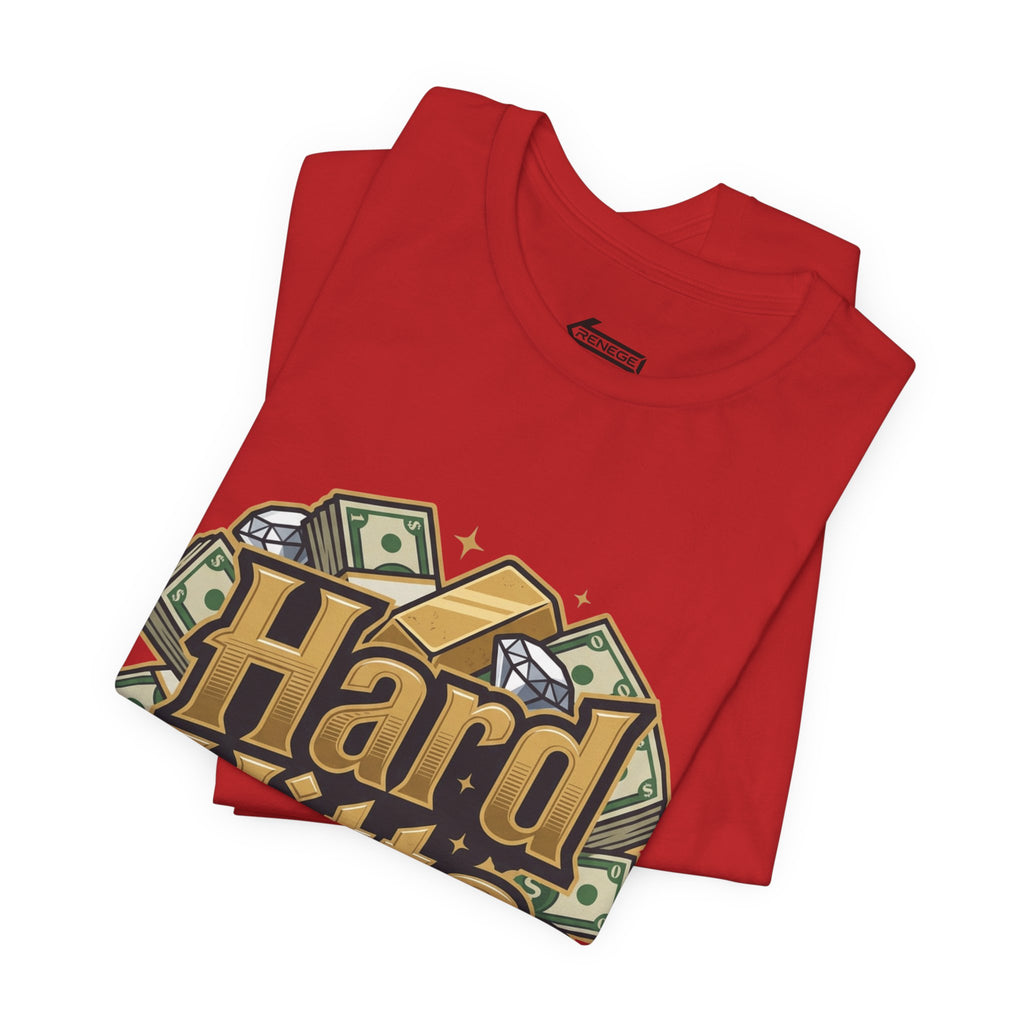 Hard Hitta Money Graphic Tee — Retro Cash & Gold Logo T-Shirt