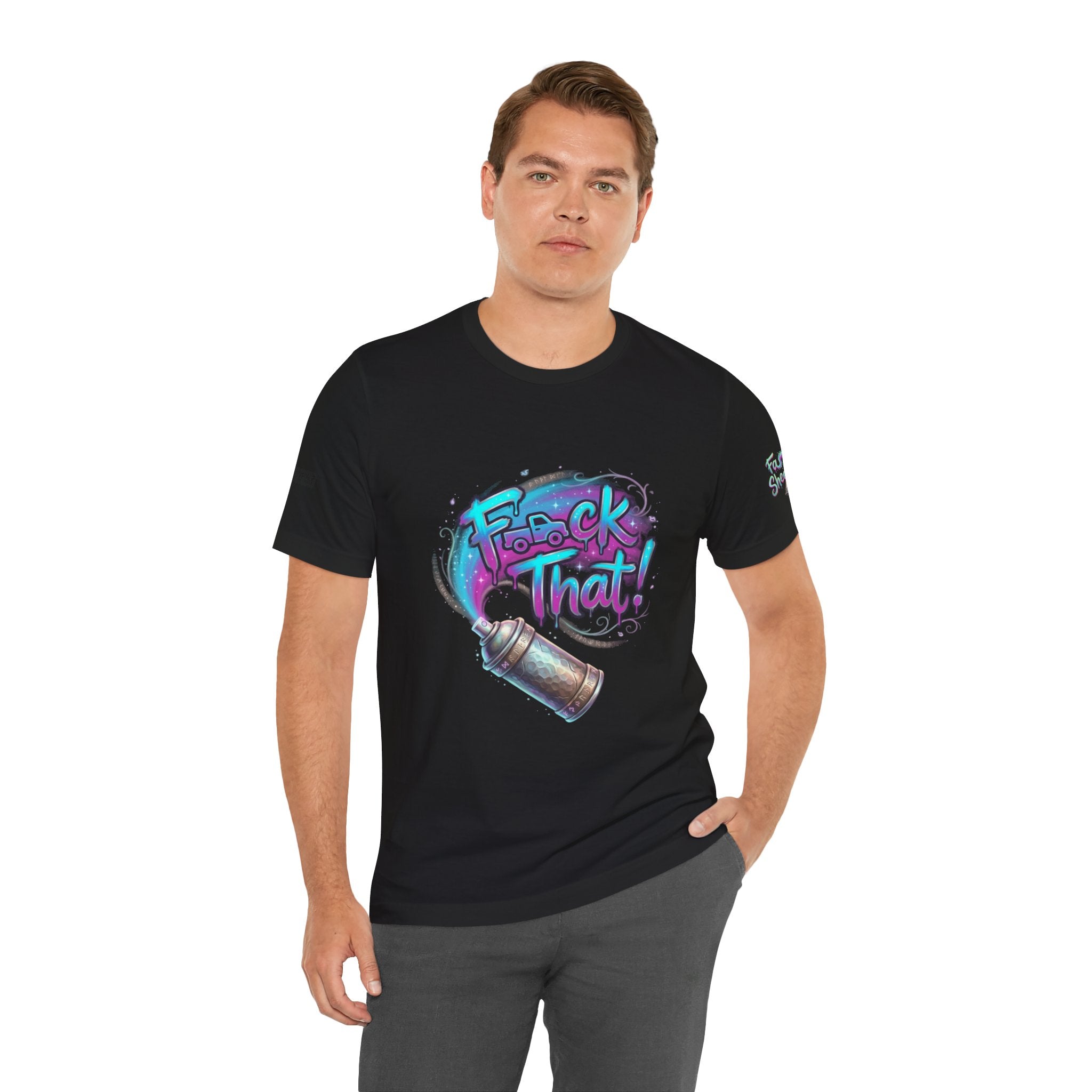 Graffiti 'F*ck That!' Spray Can T‑Shirt