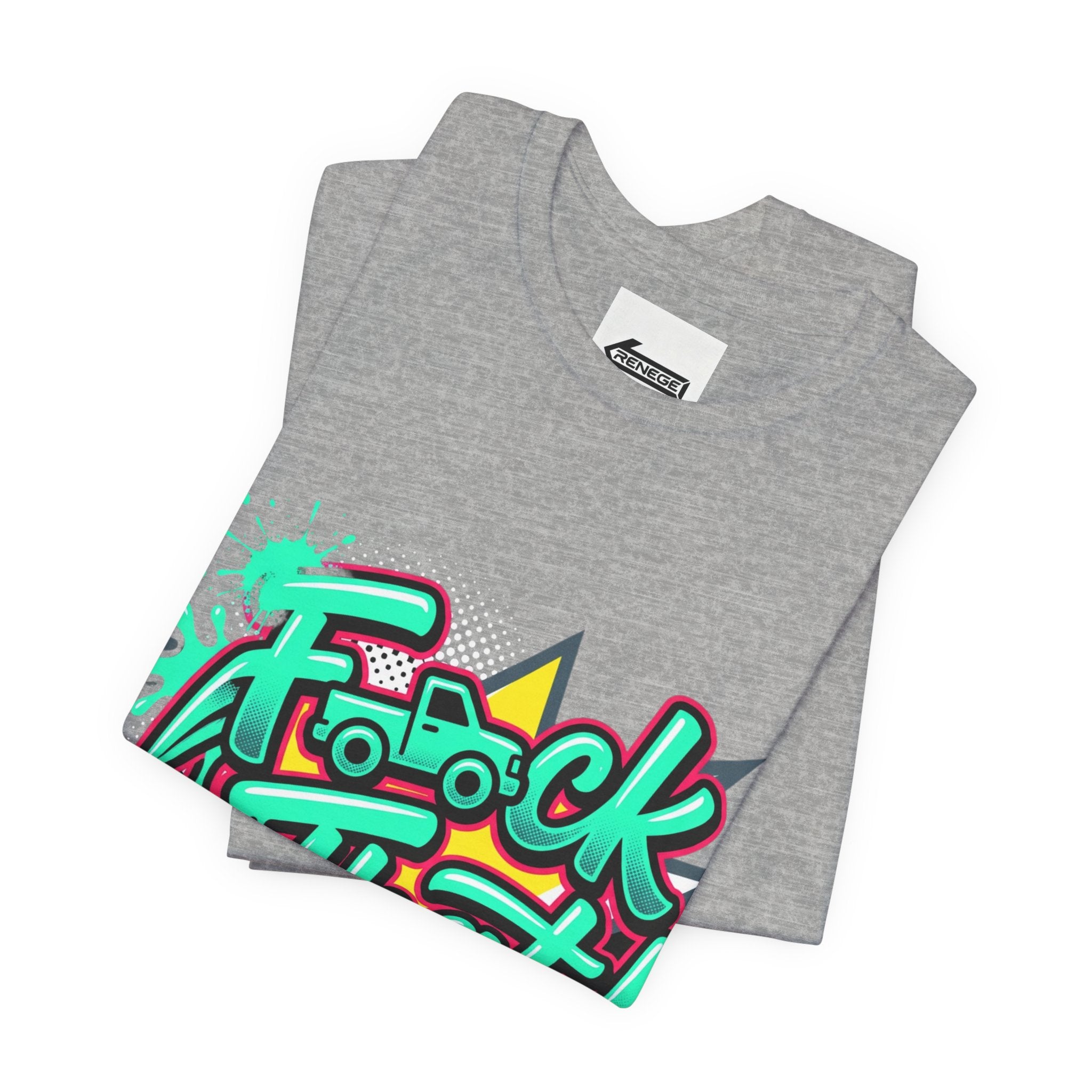 Graphic Tee — "F*ck That!" Streetwear Spray-Paint Design