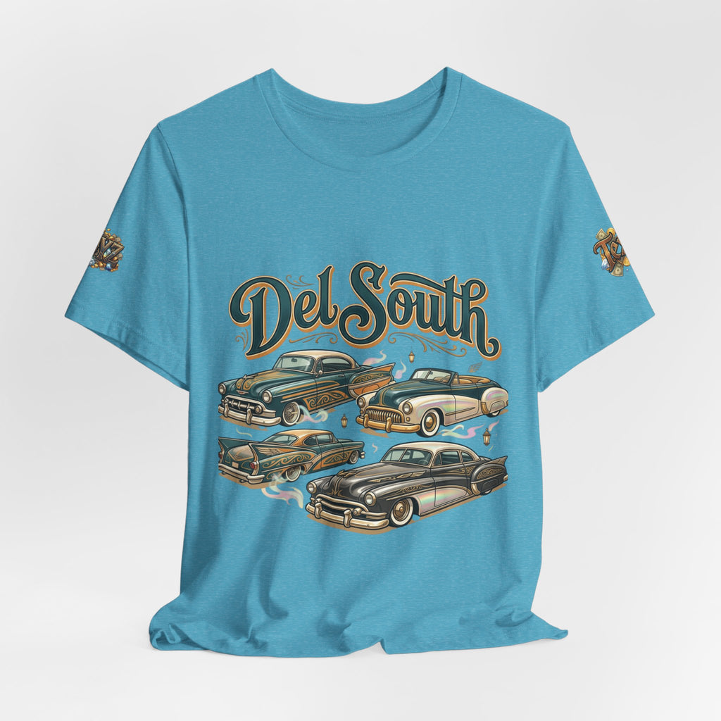 Del South Classic Cars Tee — "Hard Hitta" Back Graphic