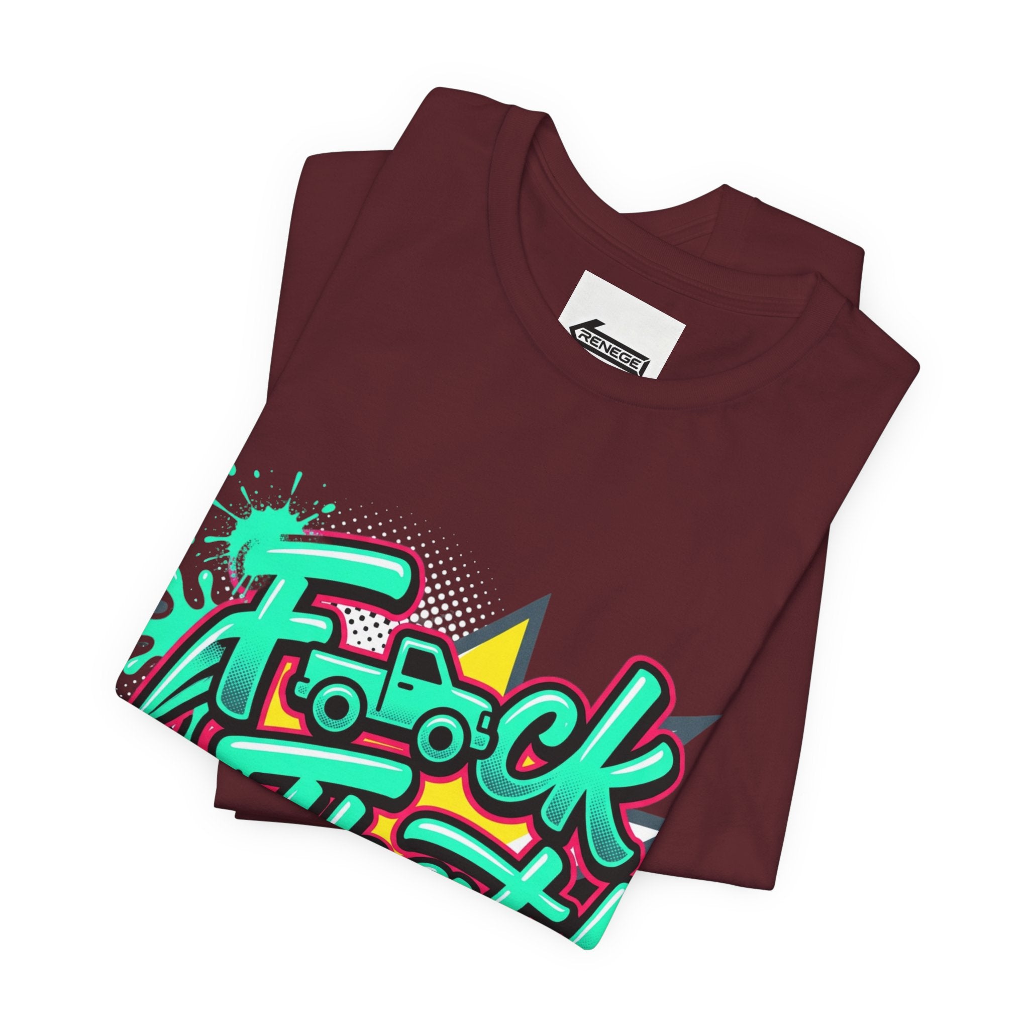 Graphic Tee — "F*ck That!" Streetwear Spray-Paint Design