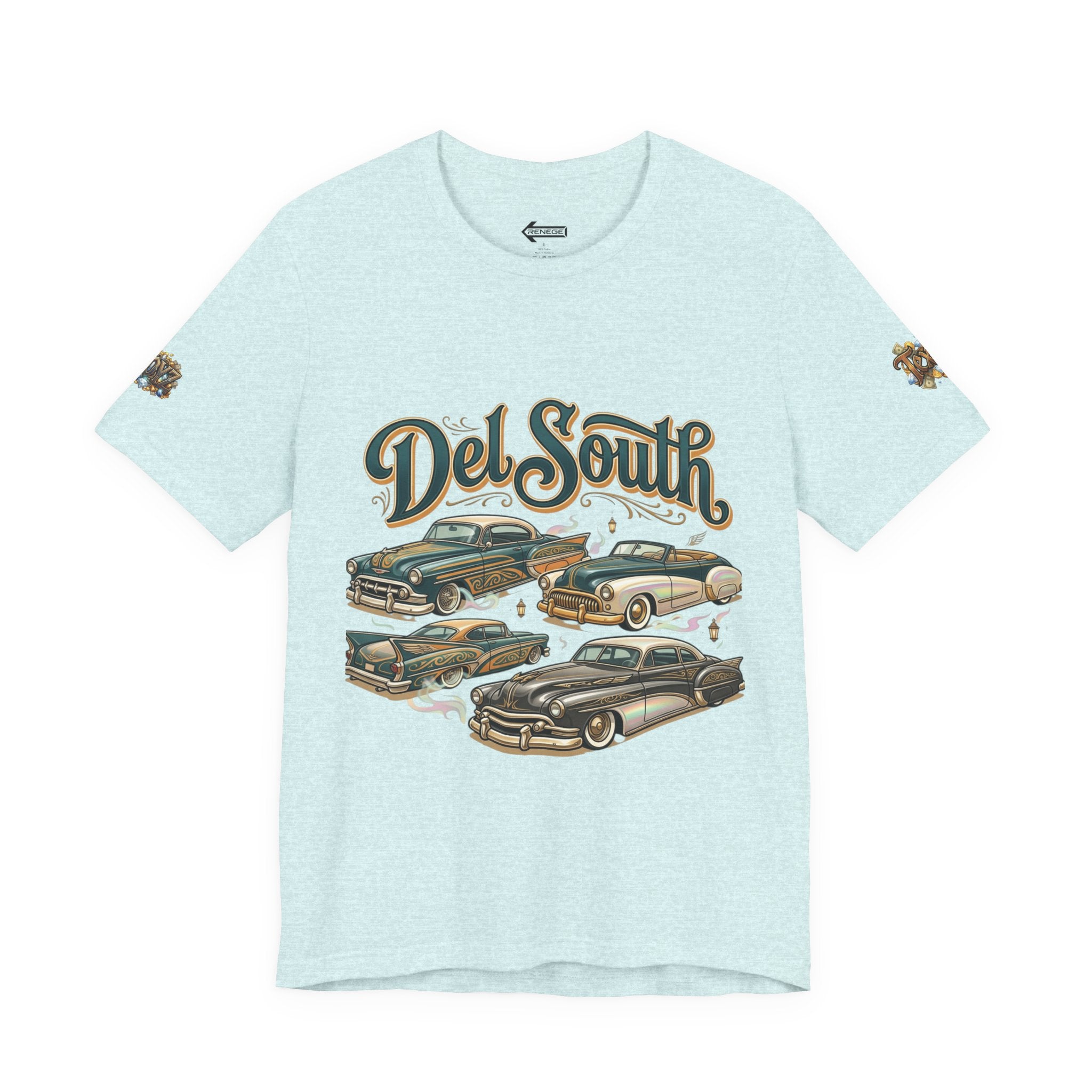 Del South Classic Cars Tee — "Hard Hitta" Back Graphic