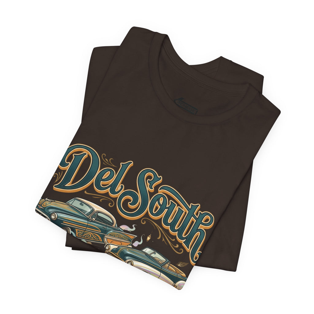 Del South Classic Cars Tee — "Hard Hitta" Back Graphic