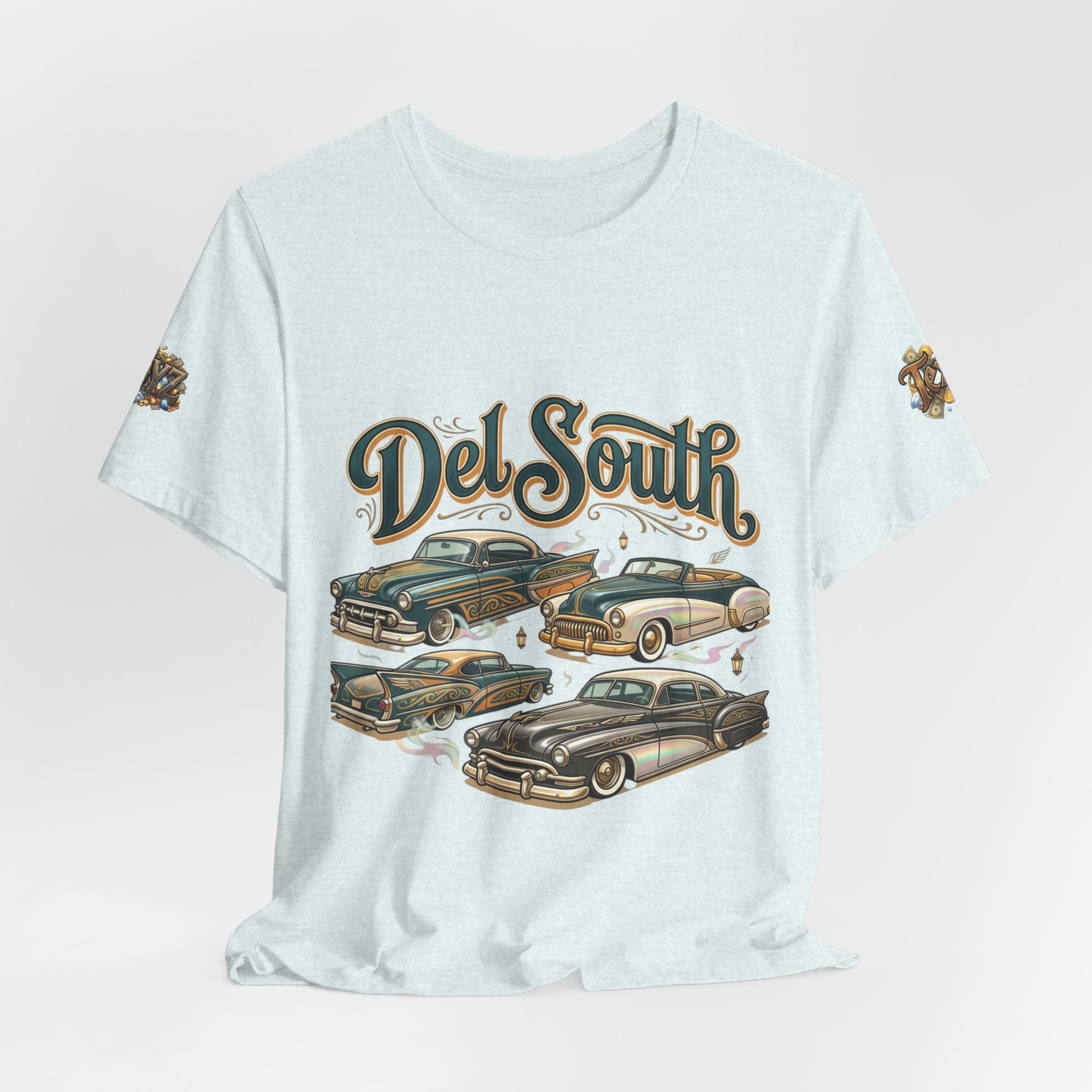 Del South Classic Cars Tee — "Hard Hitta" Back Graphic